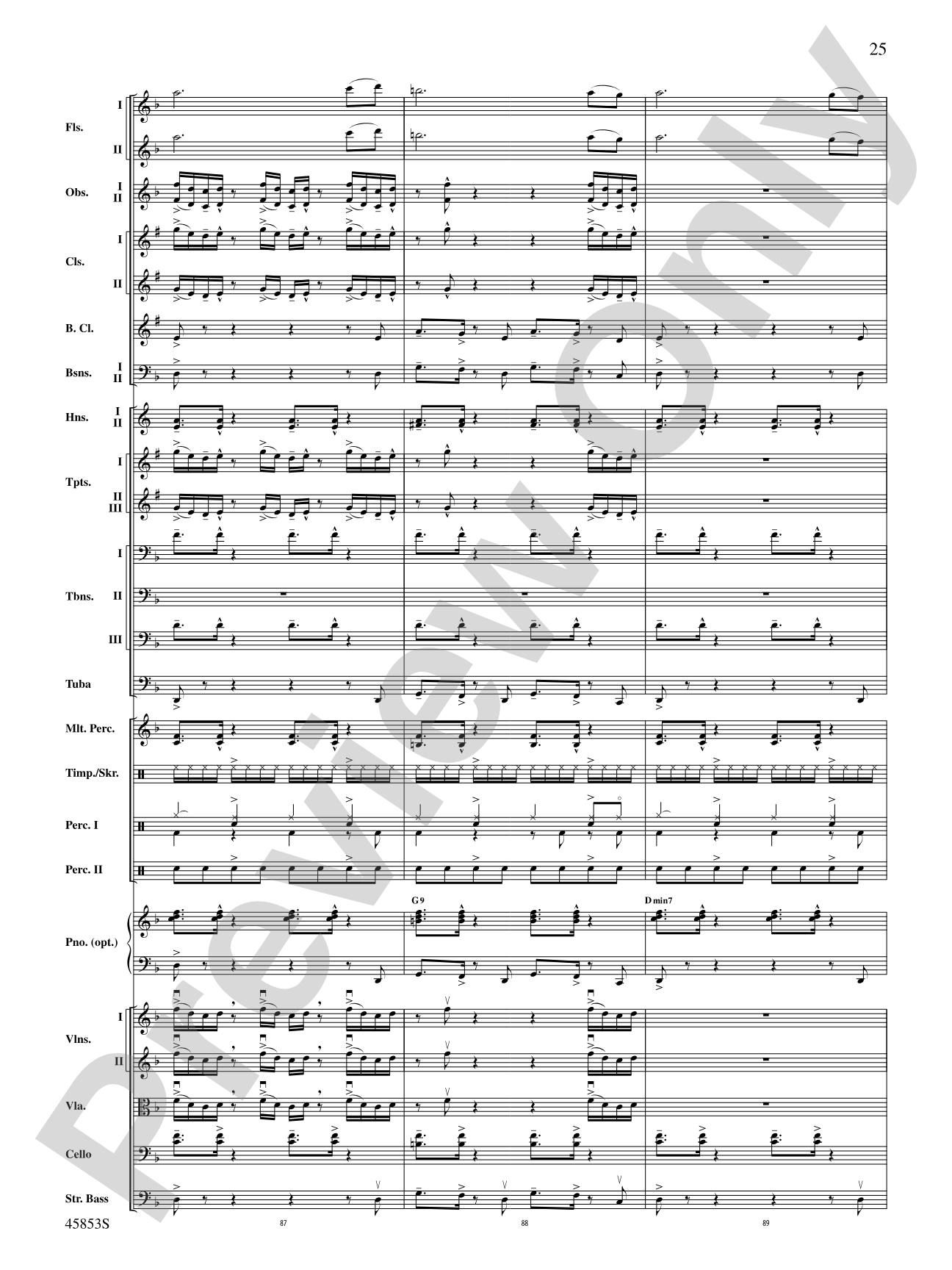 The Best of Bruno Mars: Full Orchestra Conductor Score & Parts