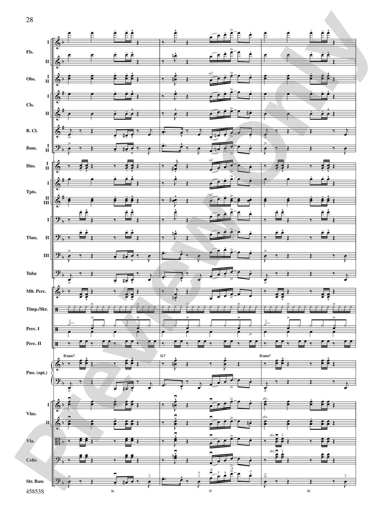 The Best of Bruno Mars: Full Orchestra Conductor Score & Parts