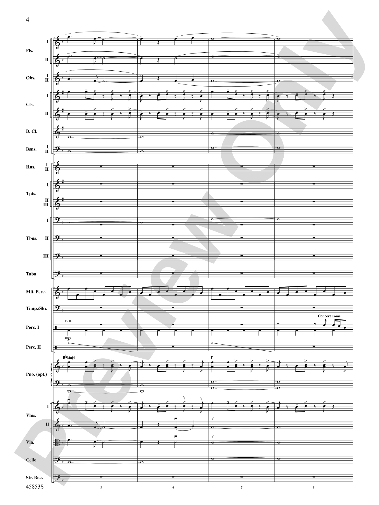 The Best of Bruno Mars: Full Orchestra Conductor Score & Parts
