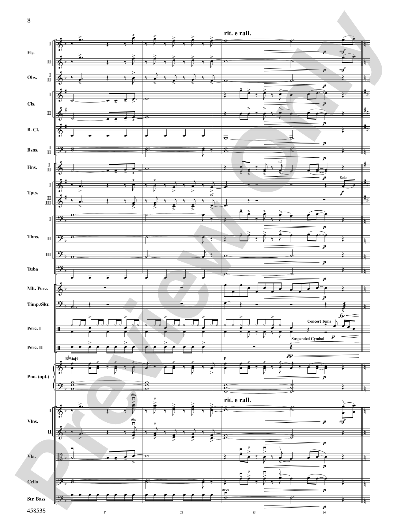 The Best of Bruno Mars: Full Orchestra Conductor Score & Parts