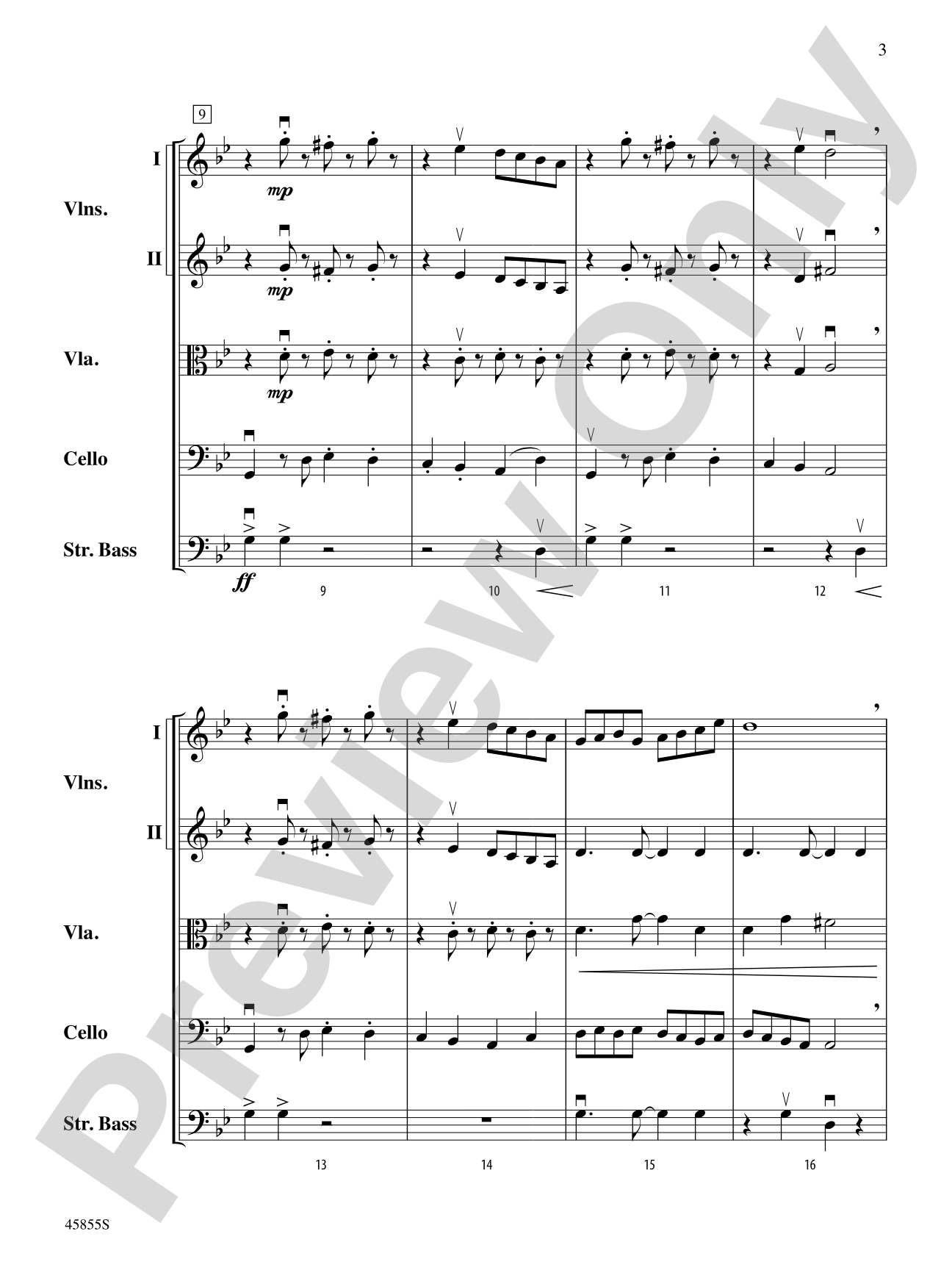 Midnight Howl: String Orchestra Conductor Score & Parts