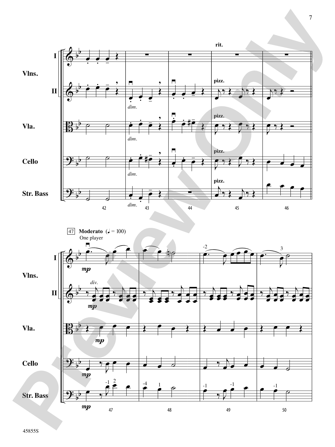 Midnight Howl: String Orchestra Conductor Score & Parts