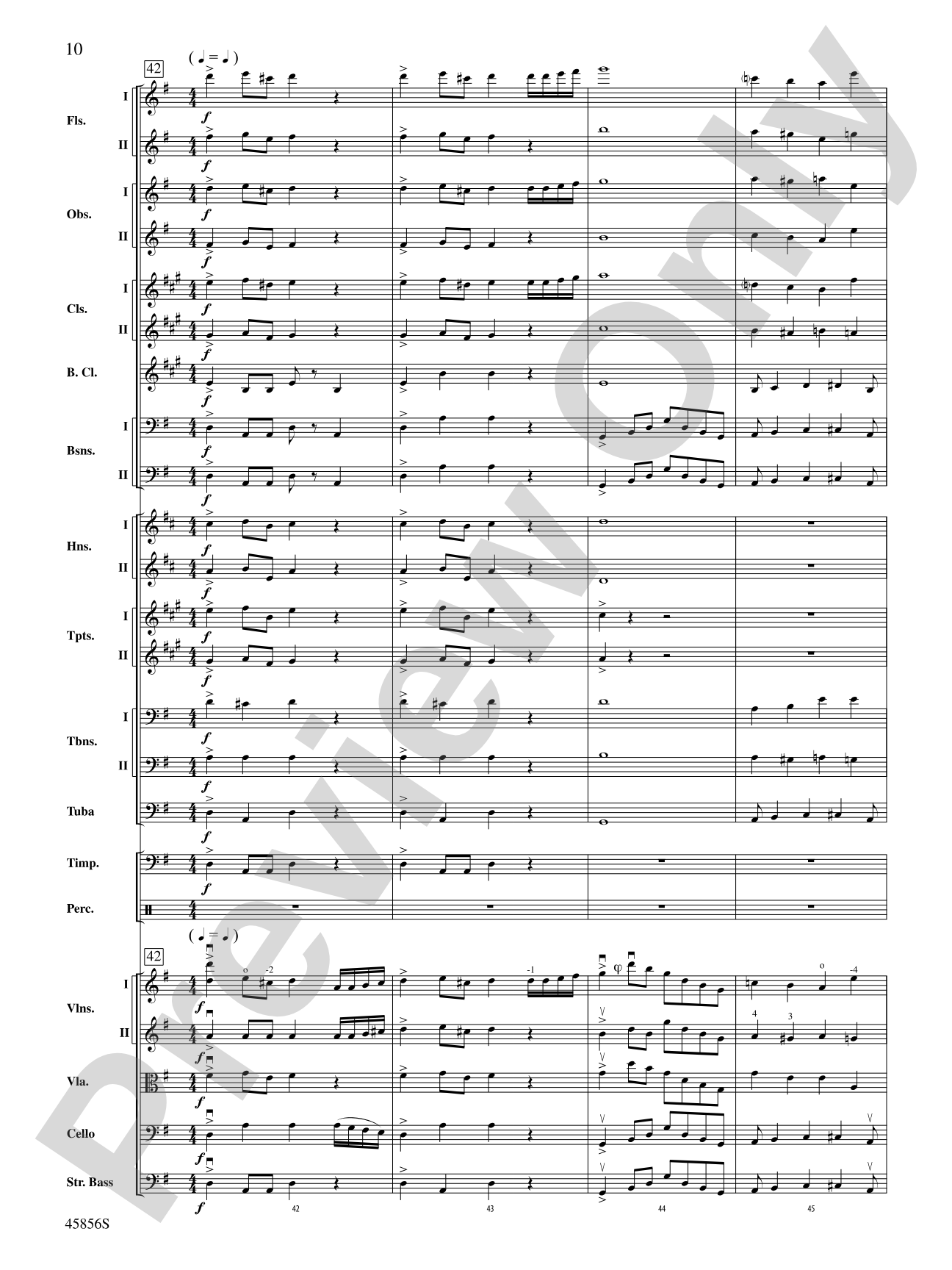 Academic Festival Overture, Op. 80: Full Orchestra Conductor Score & Parts