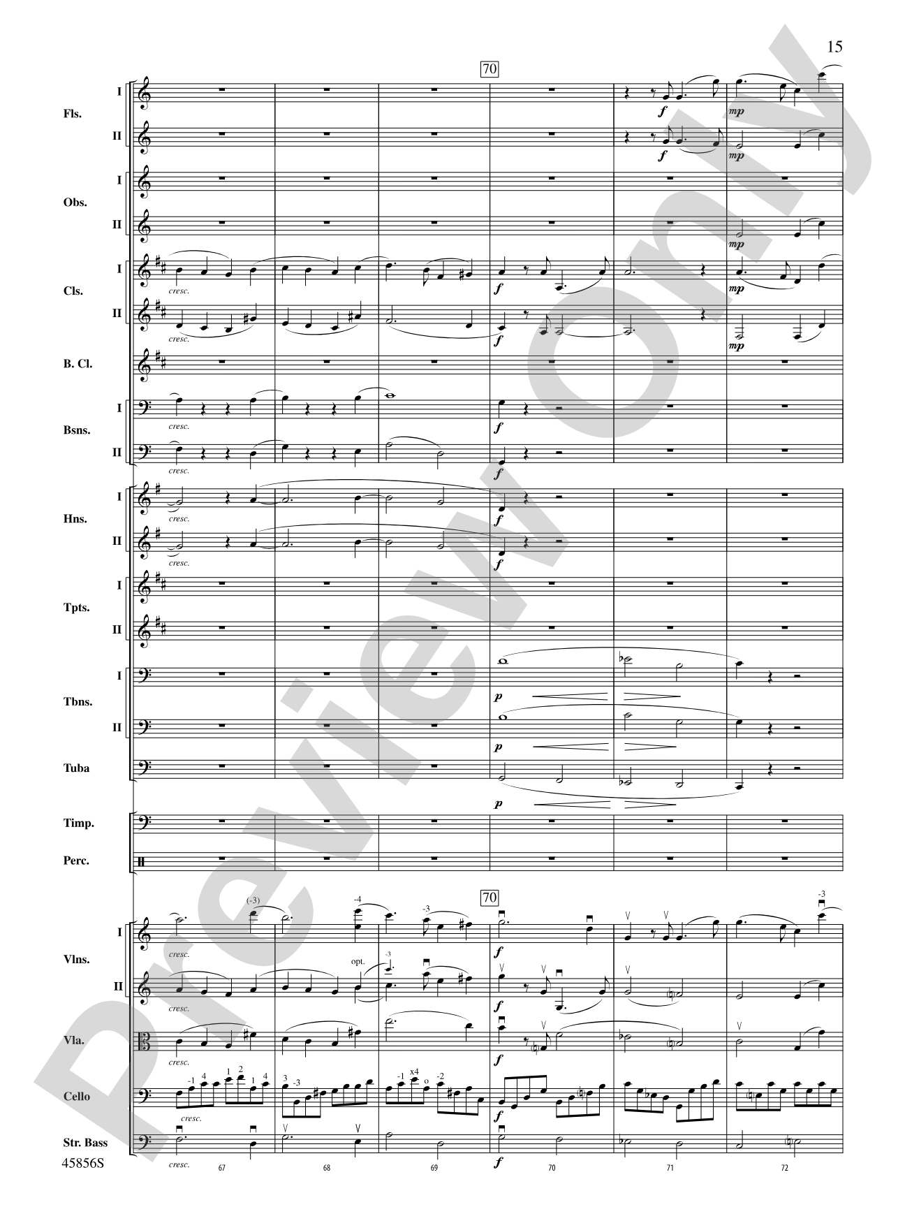 Academic Festival Overture, Op. 80: Full Orchestra Conductor Score & Parts