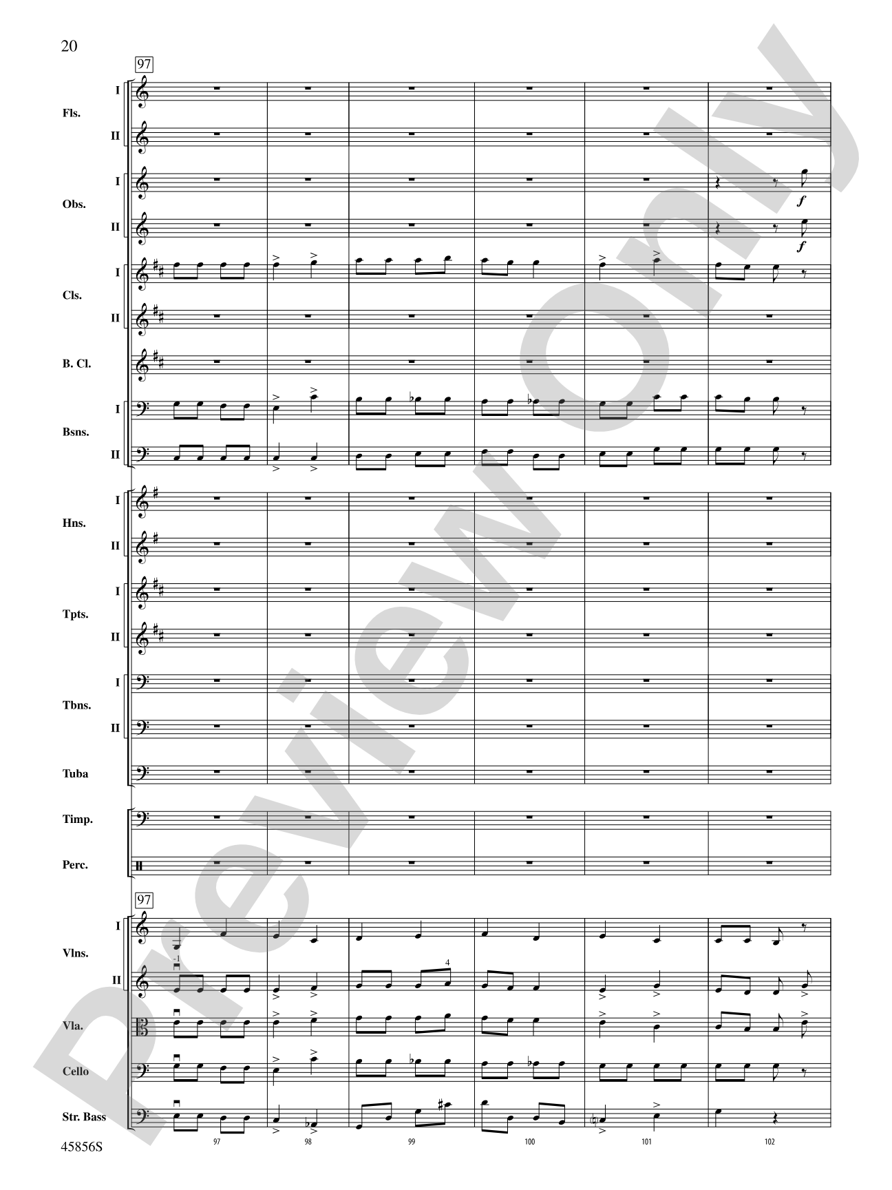 Academic Festival Overture, Op. 80: Full Orchestra Conductor Score & Parts