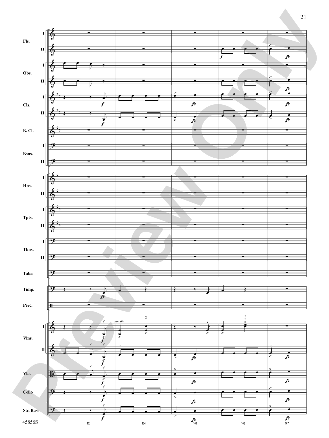 Academic Festival Overture, Op. 80: Full Orchestra Conductor Score & Parts
