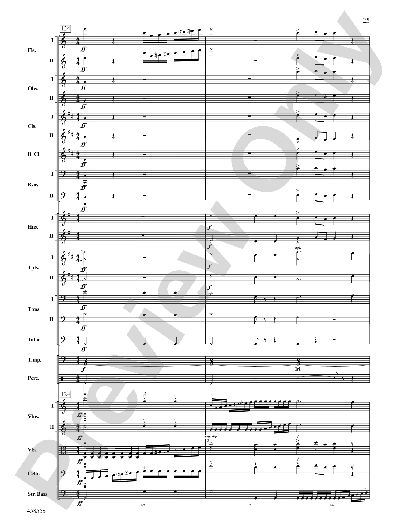 Academic Festival Overture, Op. 80: Full Orchestra Conductor Score & Parts