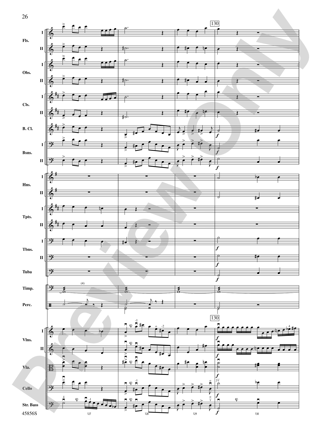 Academic Festival Overture, Op. 80: Full Orchestra Conductor Score & Parts