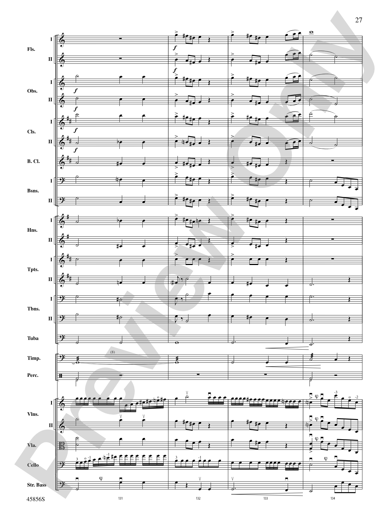 Academic Festival Overture, Op. 80: Full Orchestra Conductor Score & Parts