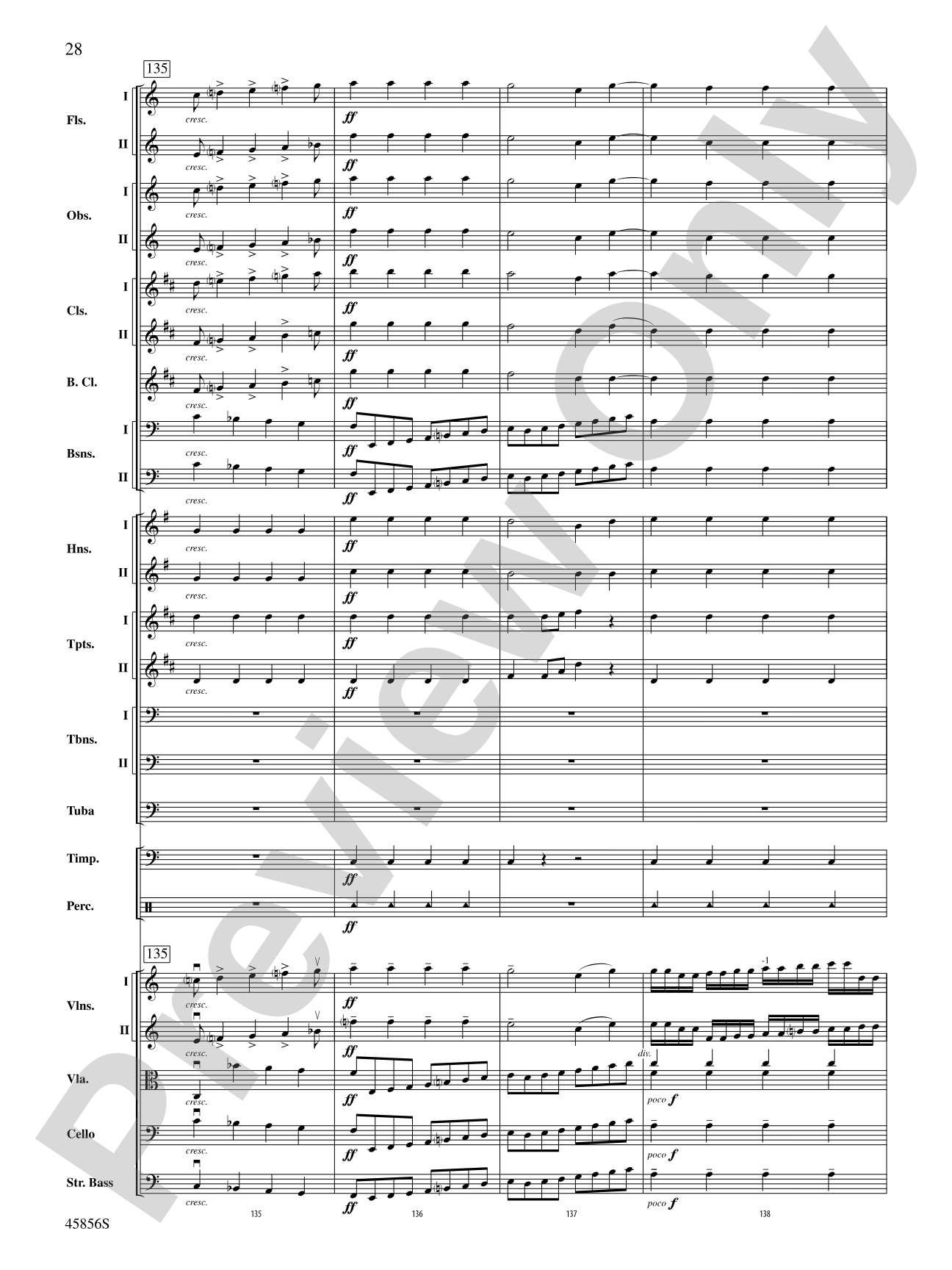 Academic Festival Overture, Op. 80: Full Orchestra Conductor Score & Parts