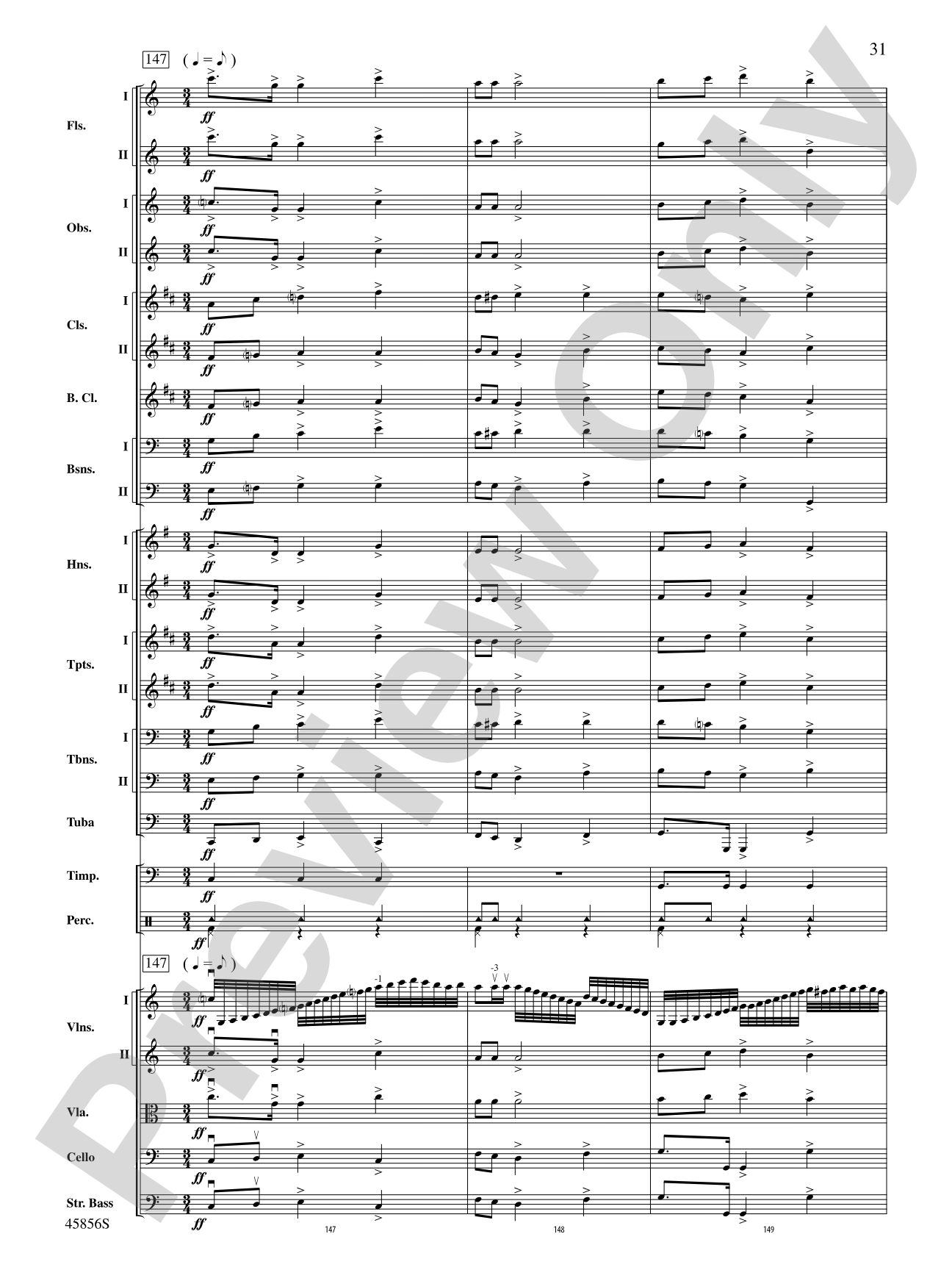 Academic Festival Overture, Op. 80: Full Orchestra Conductor Score & Parts