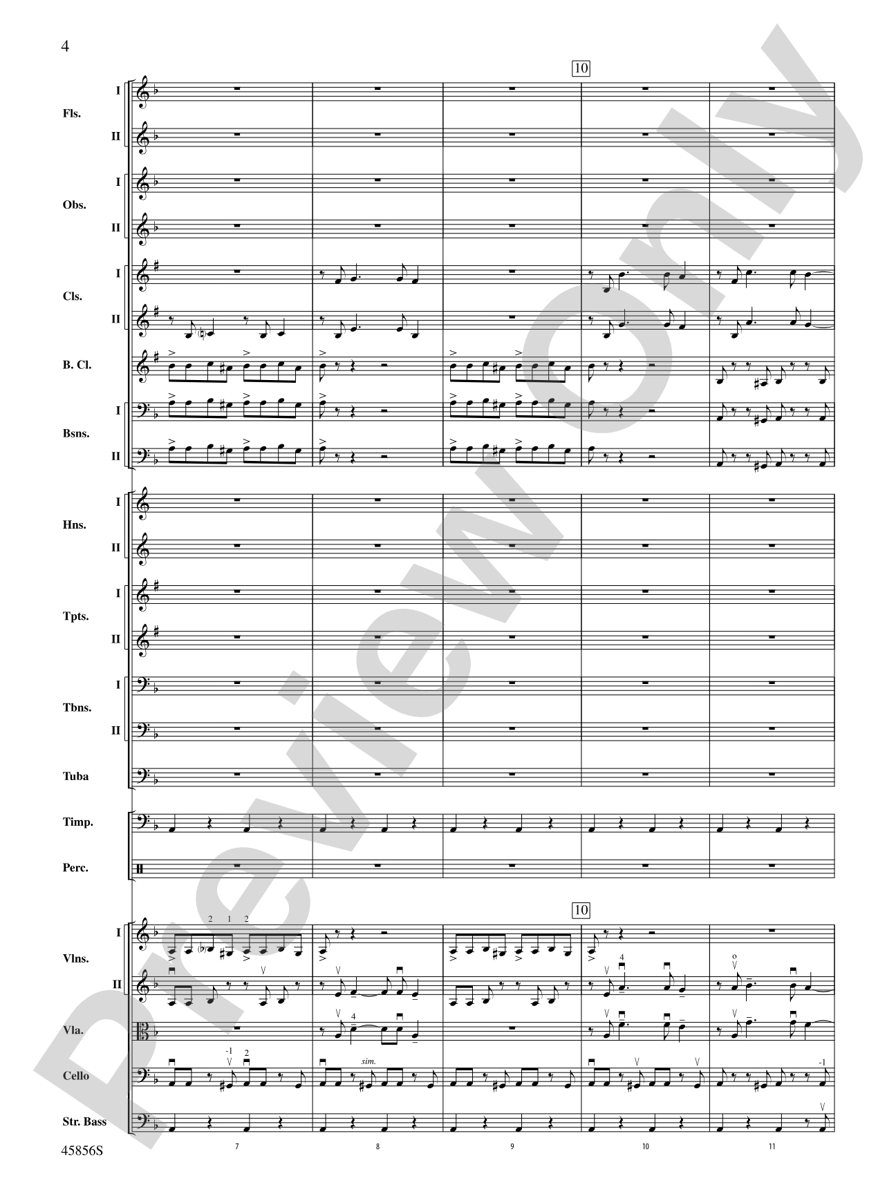 Academic Festival Overture, Op. 80: Full Orchestra Conductor Score & Parts