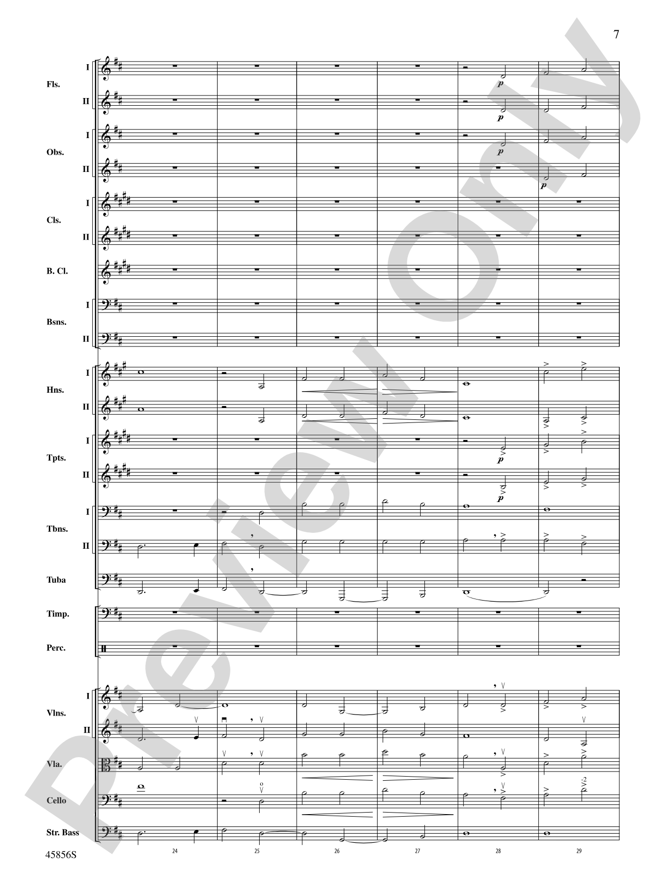 Academic Festival Overture, Op. 80: Full Orchestra Conductor Score & Parts