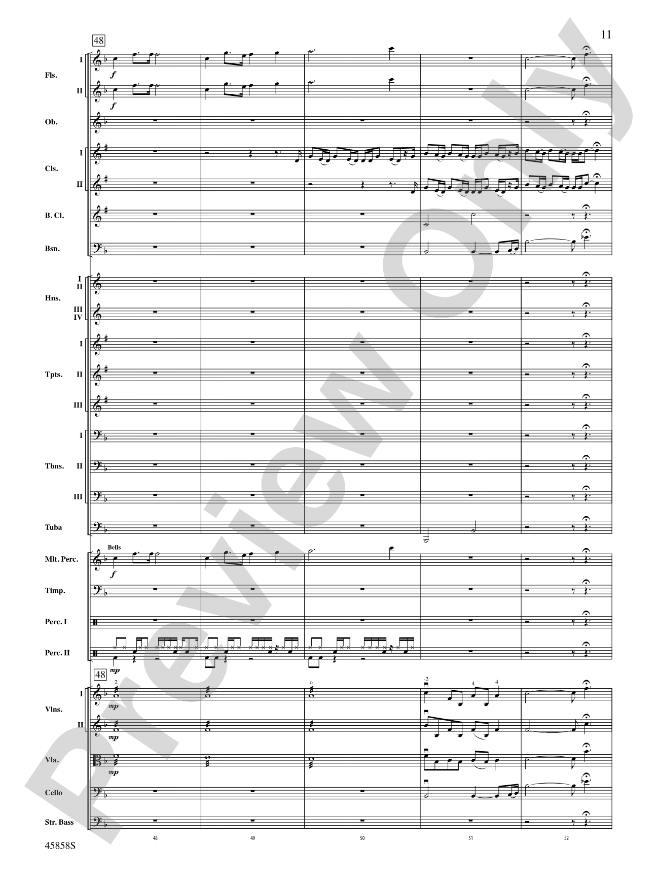 Hamilton, Suite from: Score