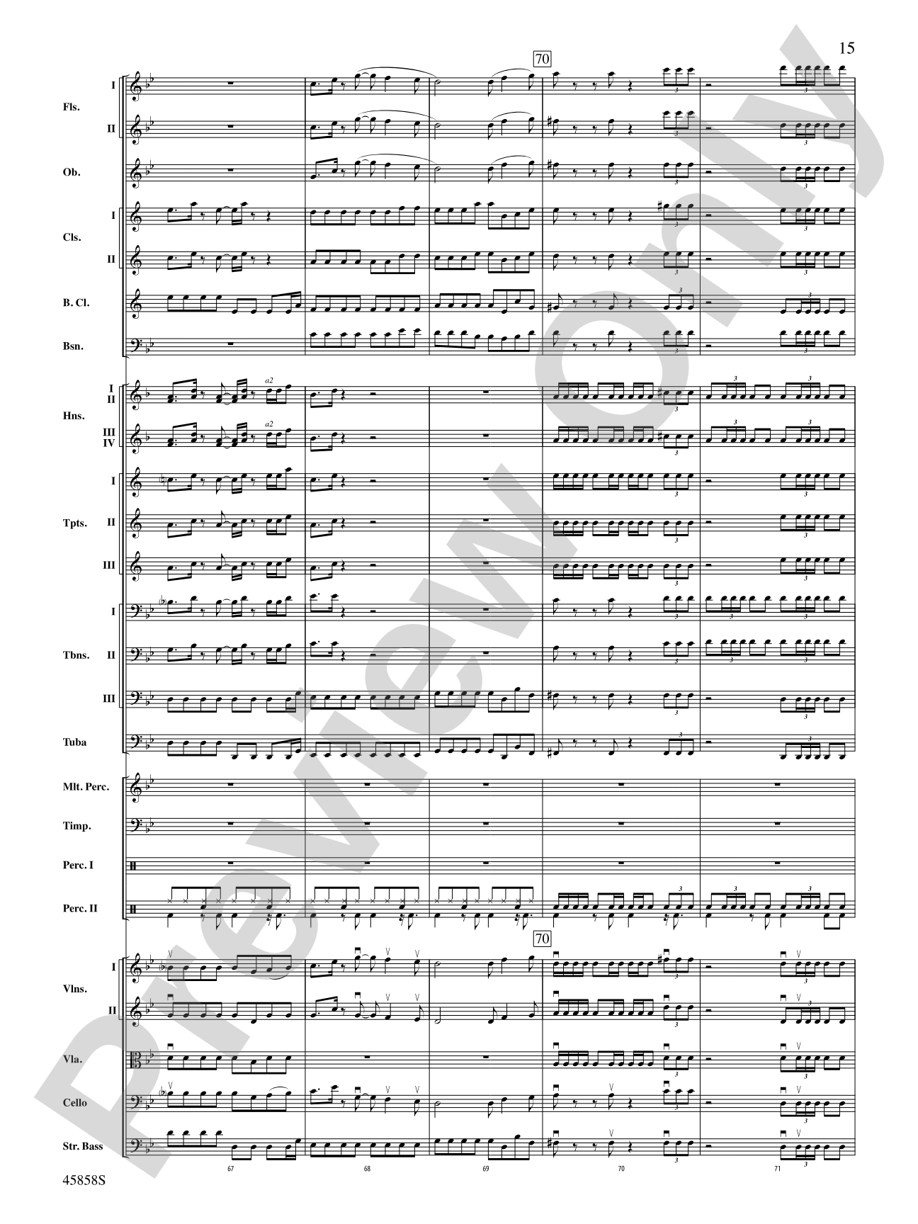 Hamilton, Suite from: Score