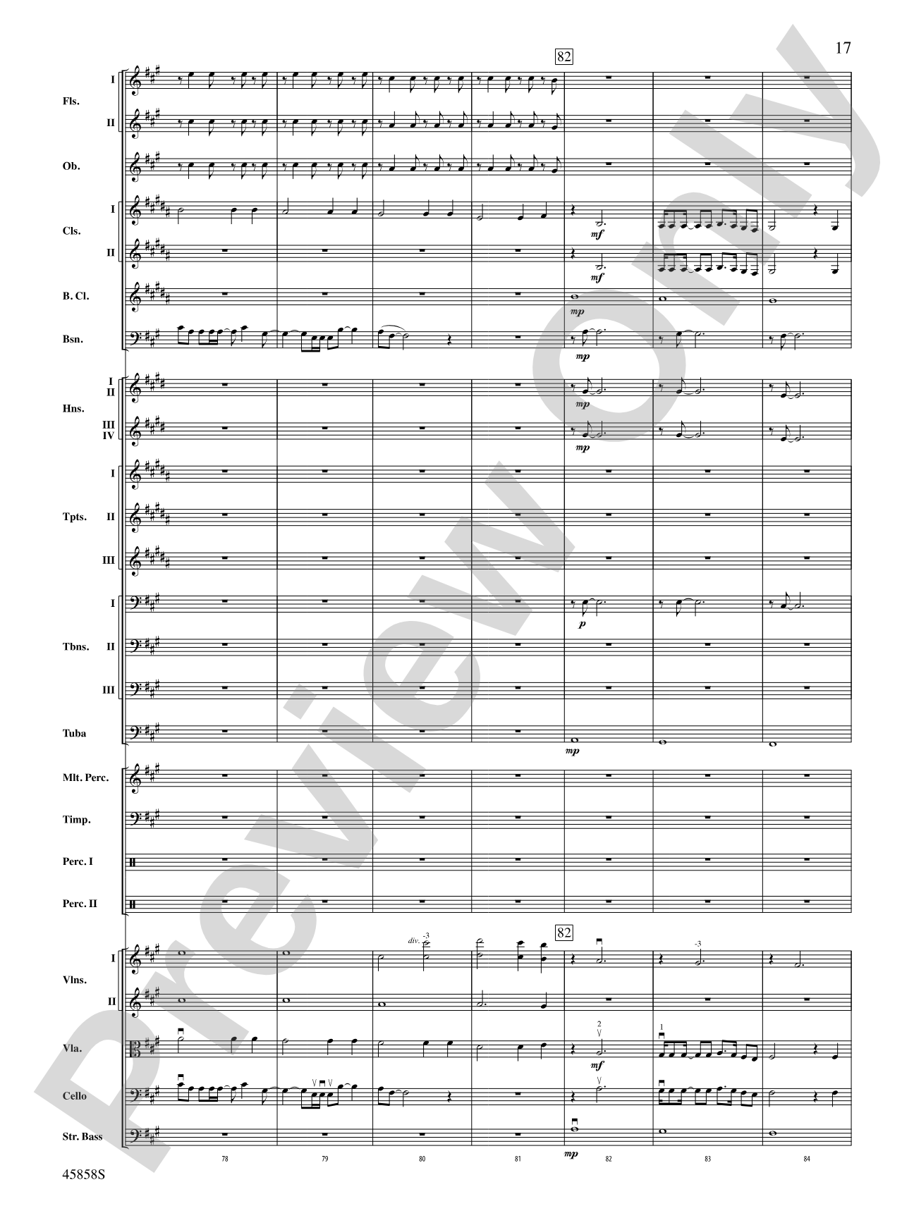 Hamilton, Suite from: Score