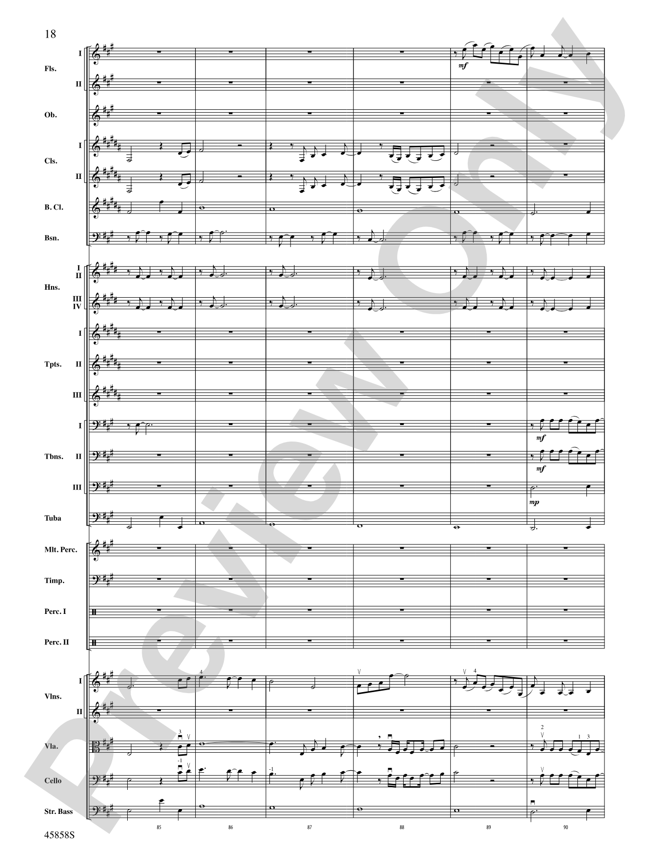 Hamilton, Suite from: Score