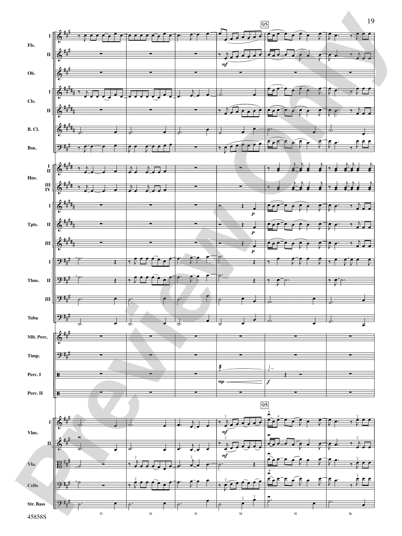 Hamilton, Suite from: Score