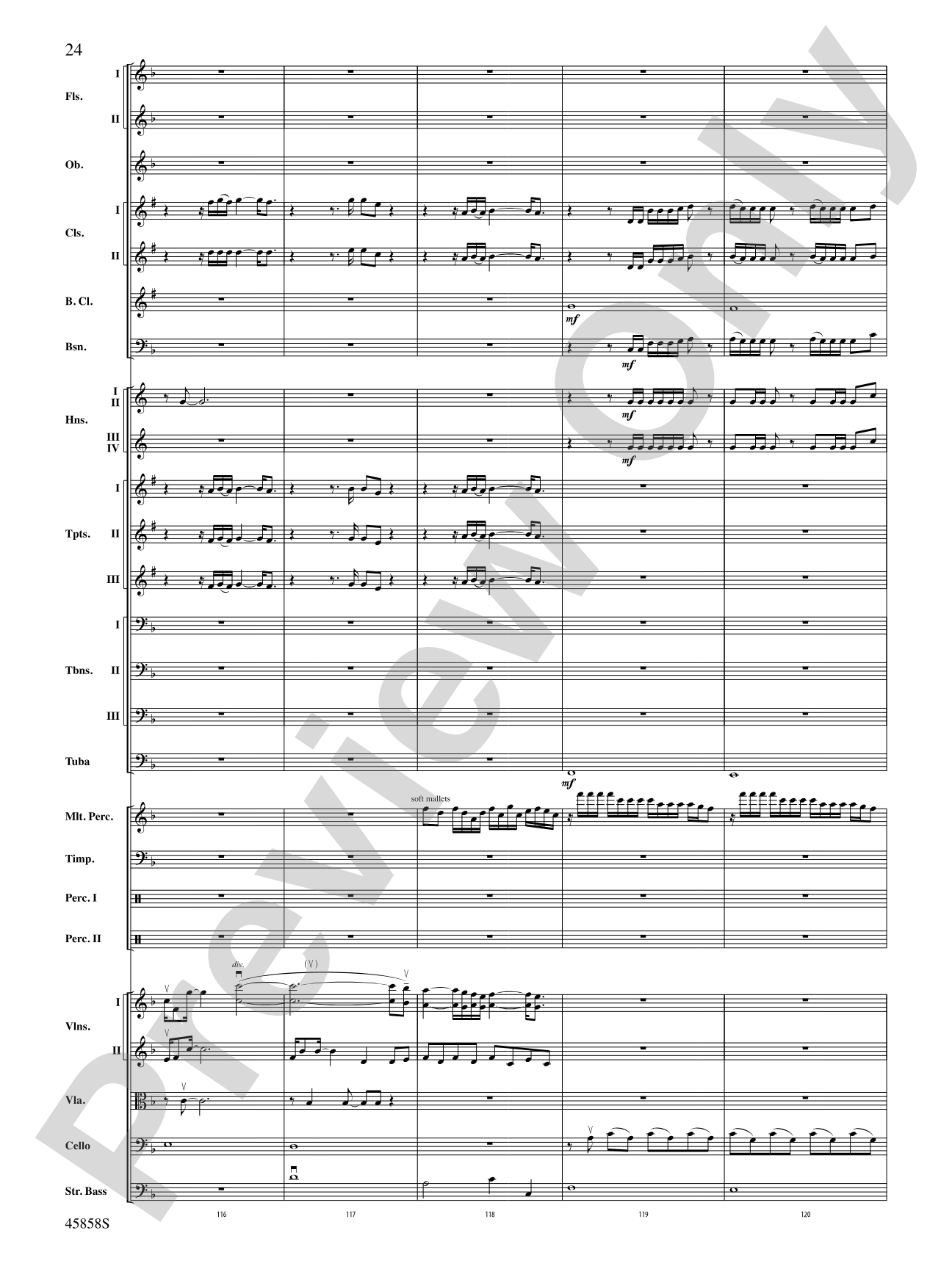 Hamilton, Suite from: Score