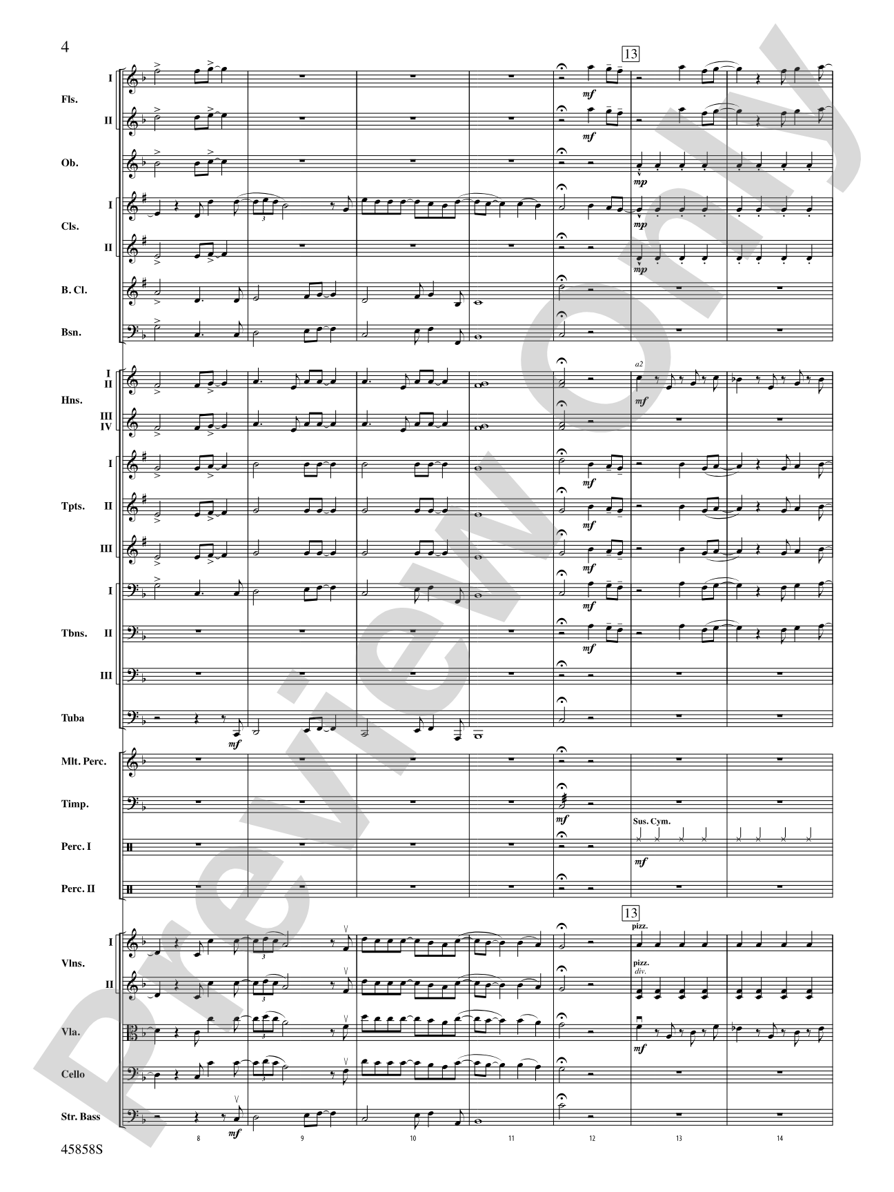 Hamilton, Suite from: Score