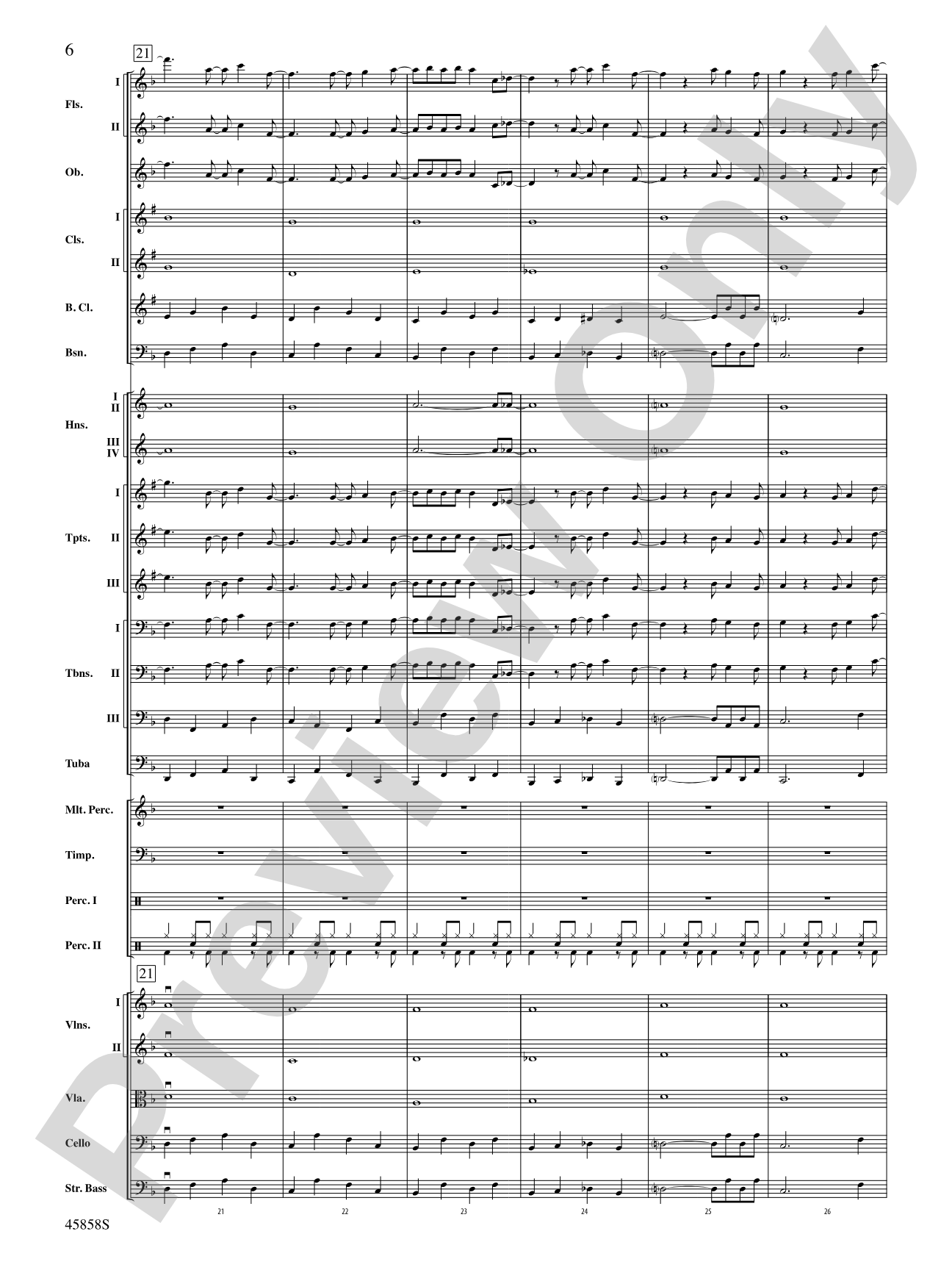 Hamilton, Suite from: Score