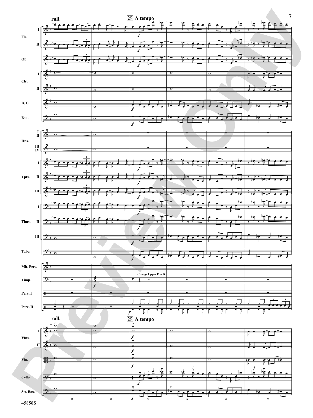 Hamilton, Suite from: Score
