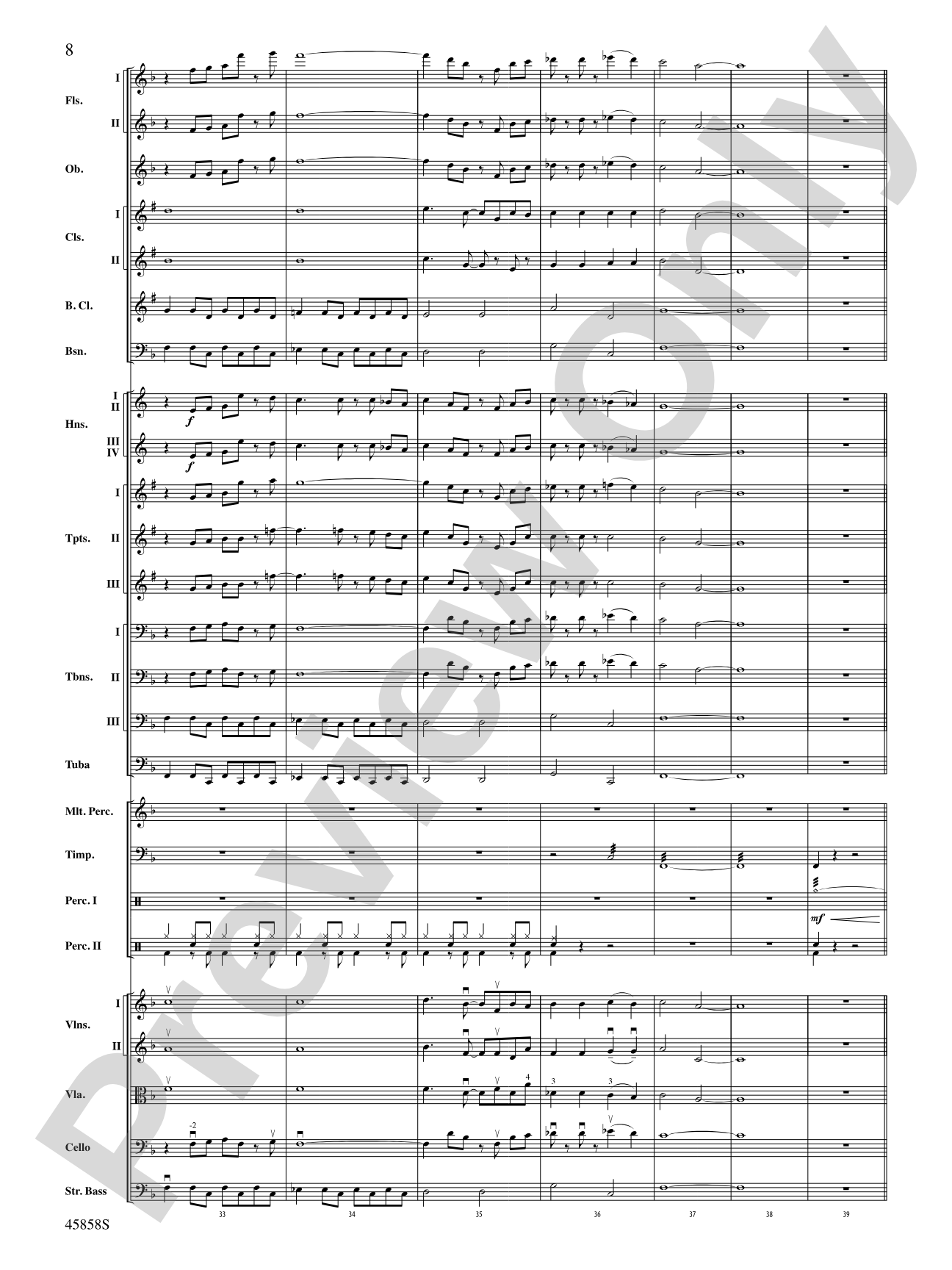 Hamilton, Suite from: Score