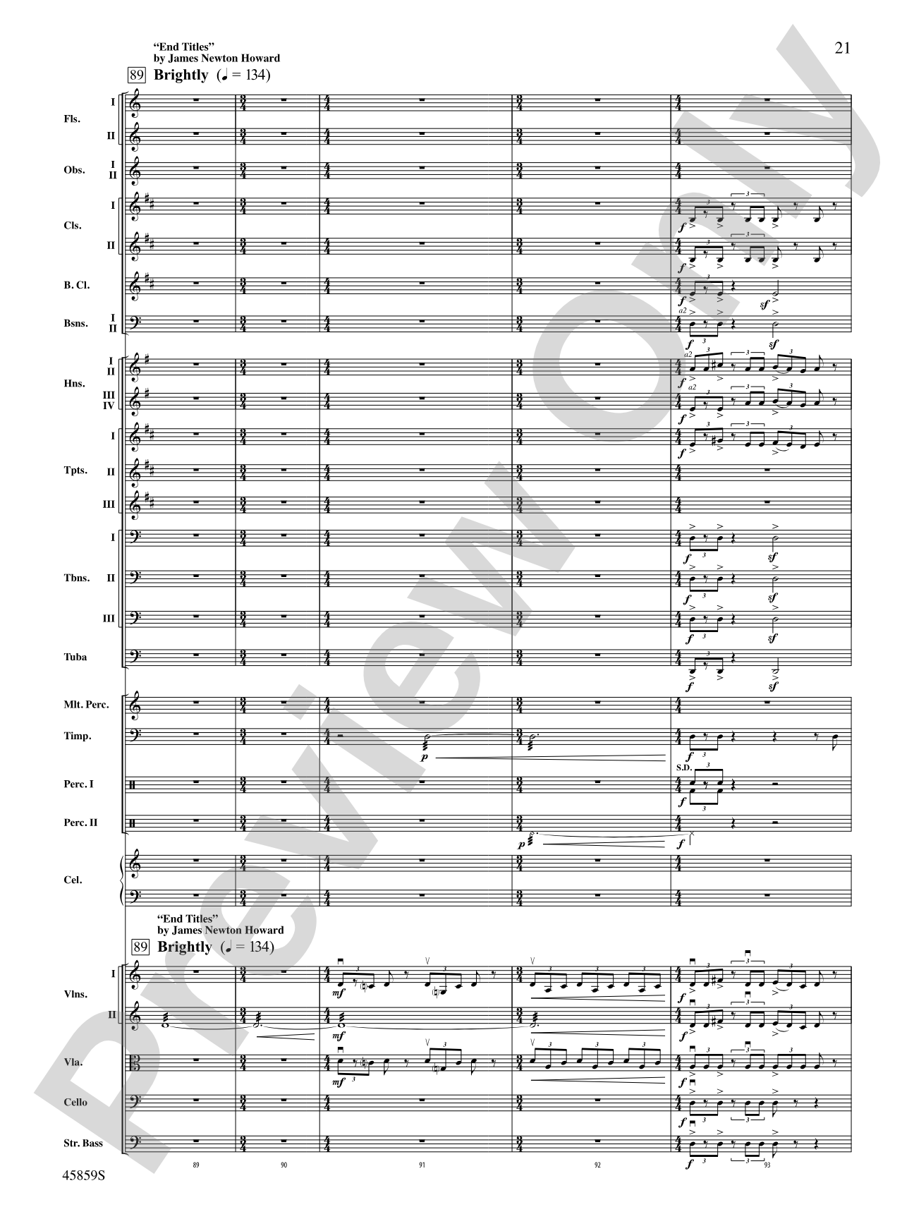 Fantastic Beasts and Where to Find Them: Full Orchestra Conductor Score & Parts