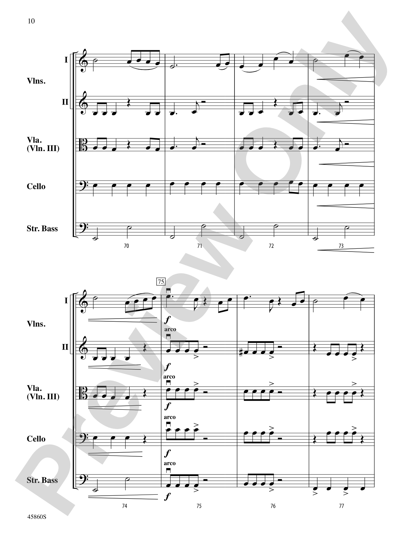 Midnight Adventure: String Orchestra Conductor Score & Parts