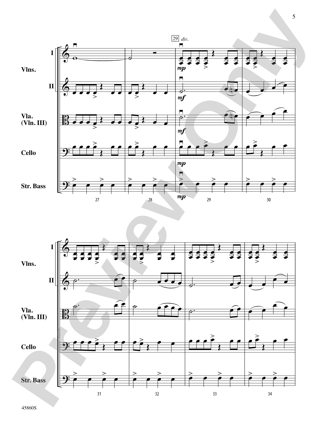 Midnight Adventure: String Orchestra Conductor Score & Parts