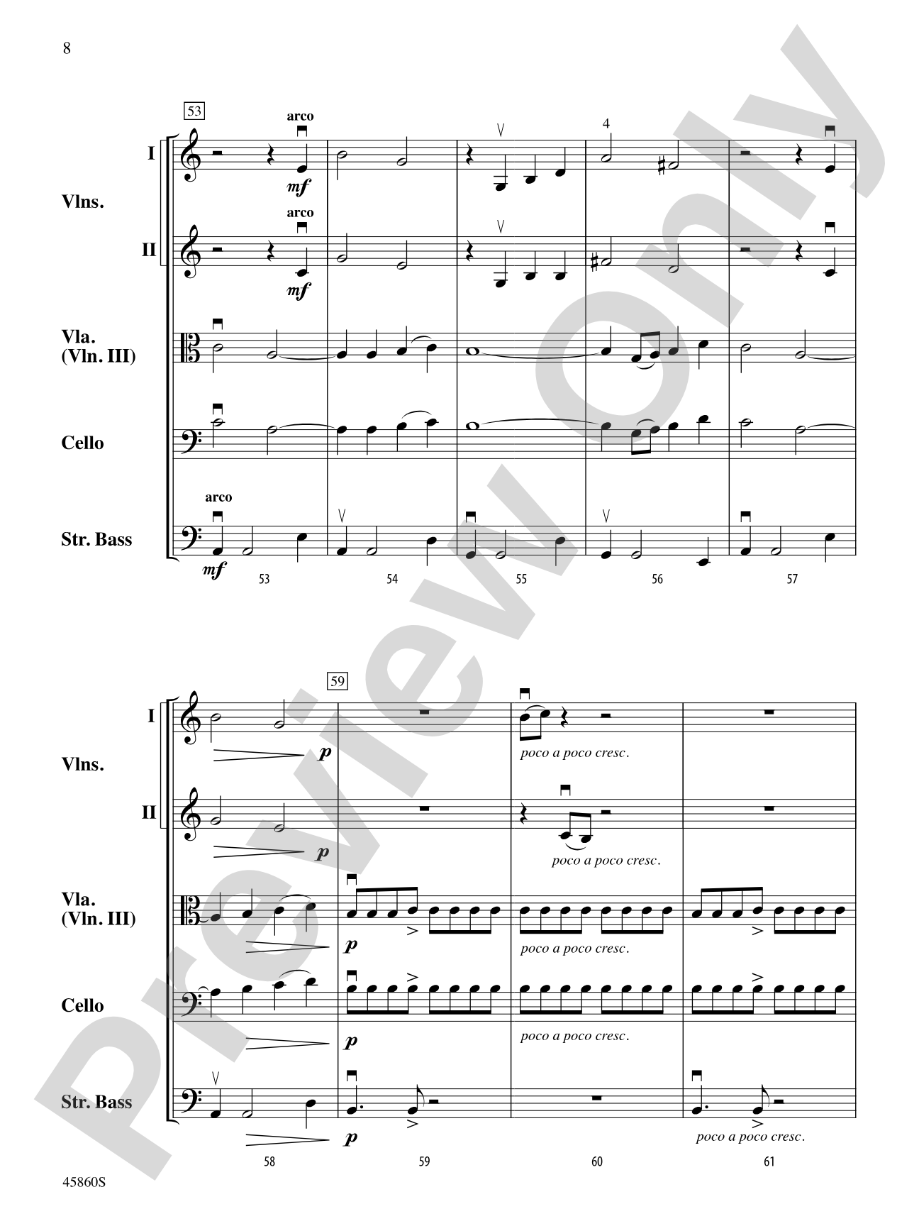 Midnight Adventure: String Orchestra Conductor Score & Parts