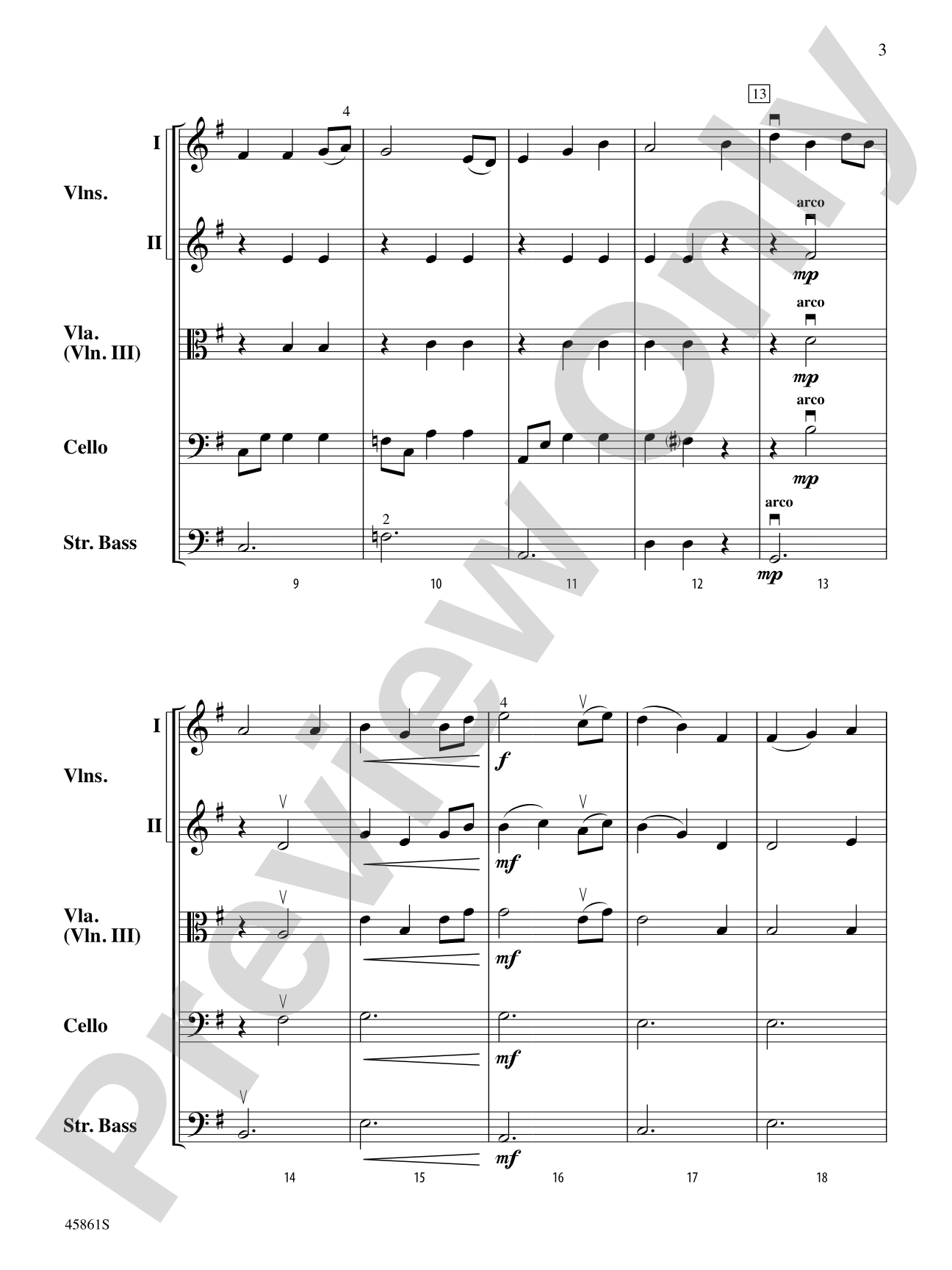 Beauteous Spirit: String Orchestra Conductor Score & Parts