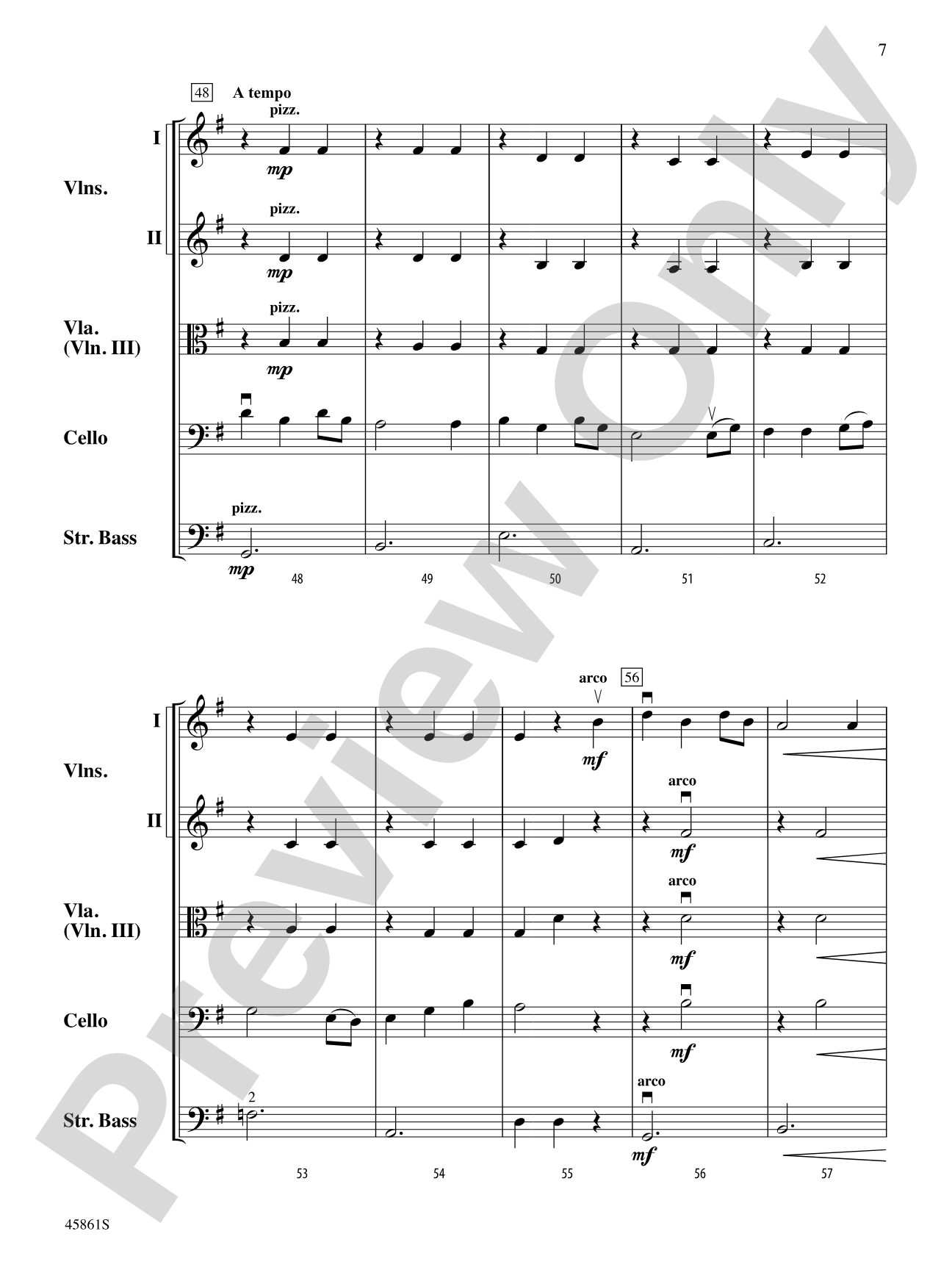 Beauteous Spirit: String Orchestra Conductor Score & Parts