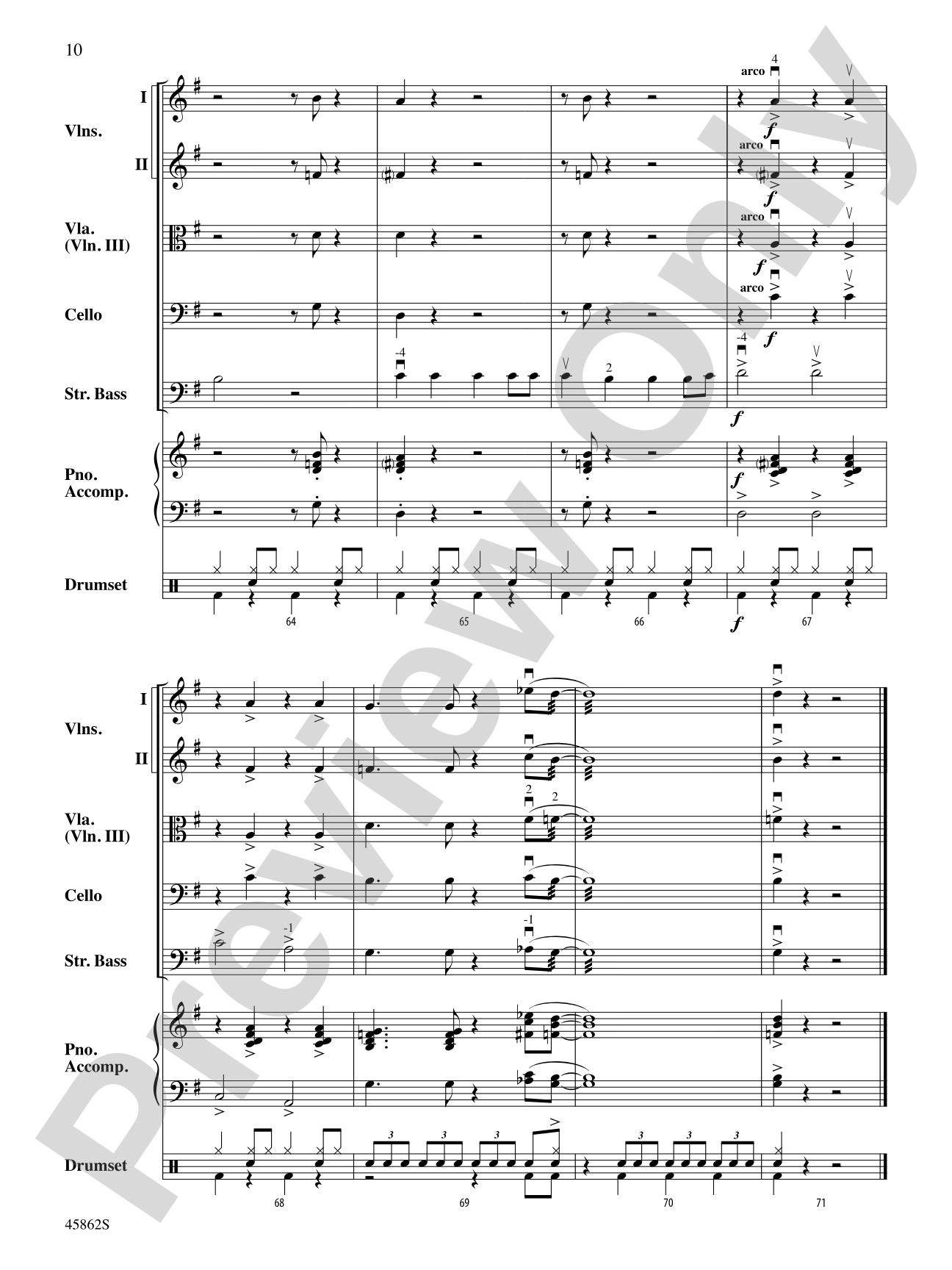 Bass-ically Christmas: String Orchestra Conductor Score & Parts