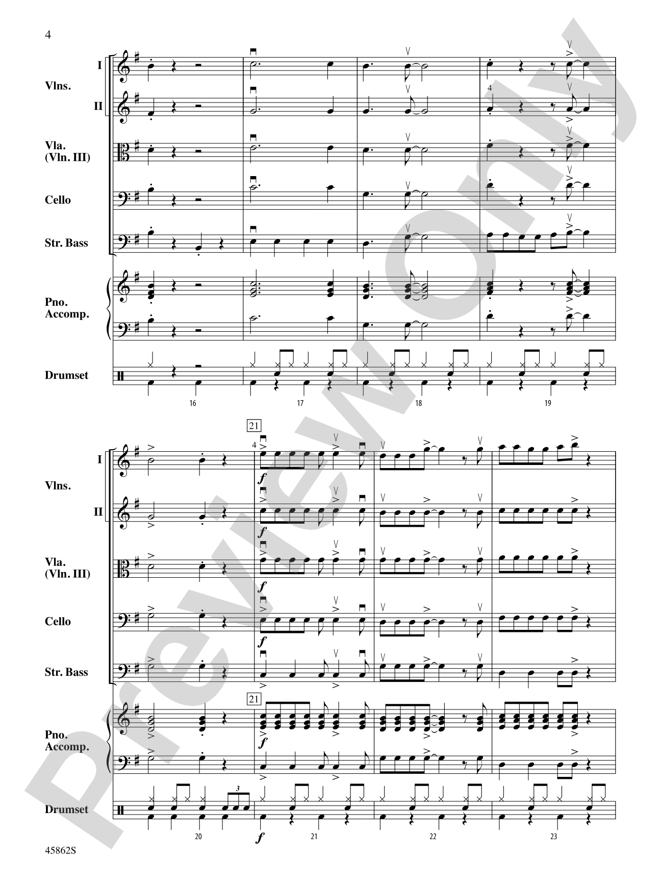 Bass-ically Christmas: String Orchestra Conductor Score & Parts