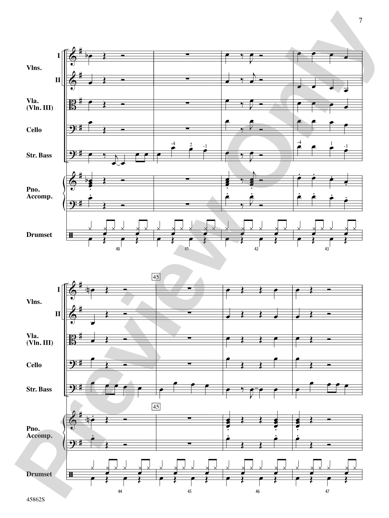 Bass-ically Christmas: String Orchestra Conductor Score & Parts