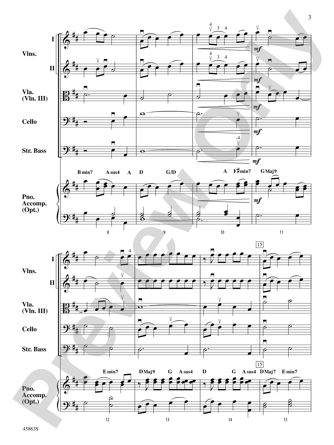 Dancing Kites: String Orchestra Conductor Score & Parts