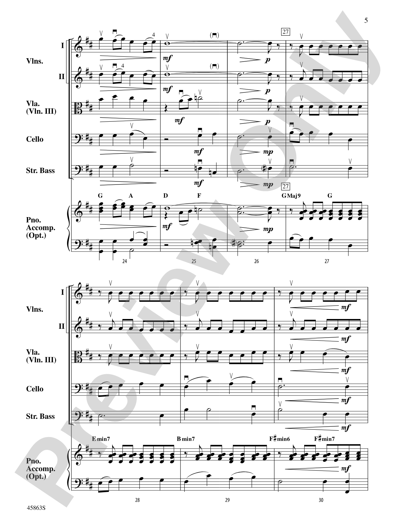Dancing Kites: String Orchestra Conductor Score & Parts