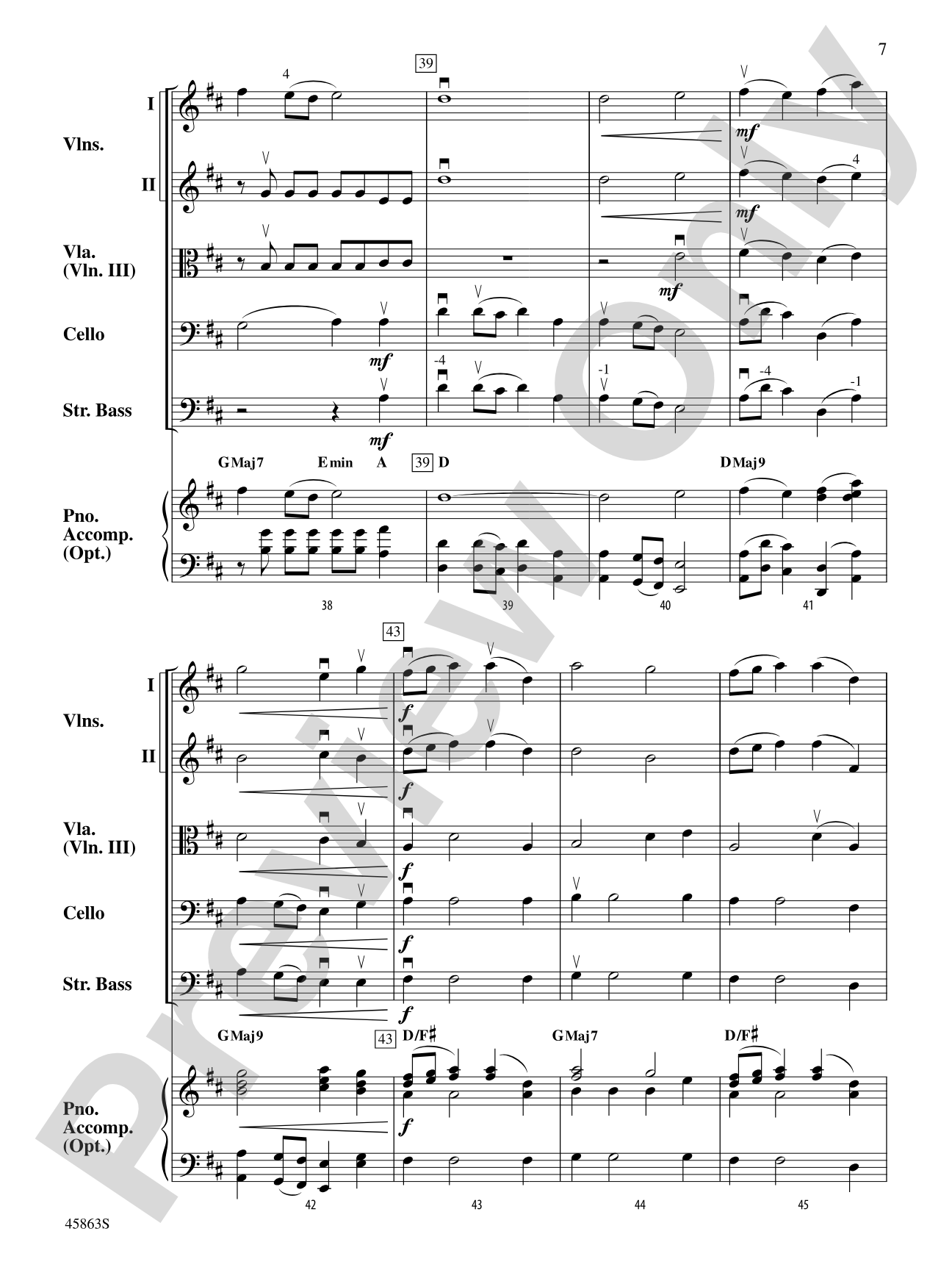 Dancing Kites: String Orchestra Conductor Score & Parts