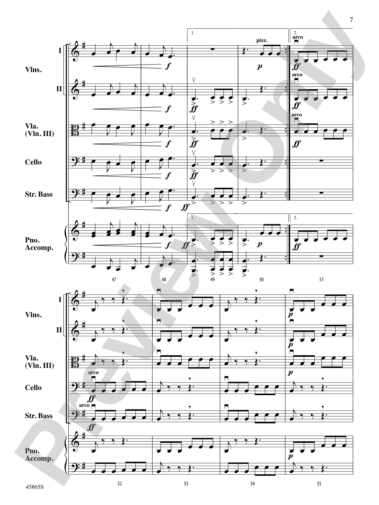 Pieces of Eight: String Orchestra Conductor Score & Parts