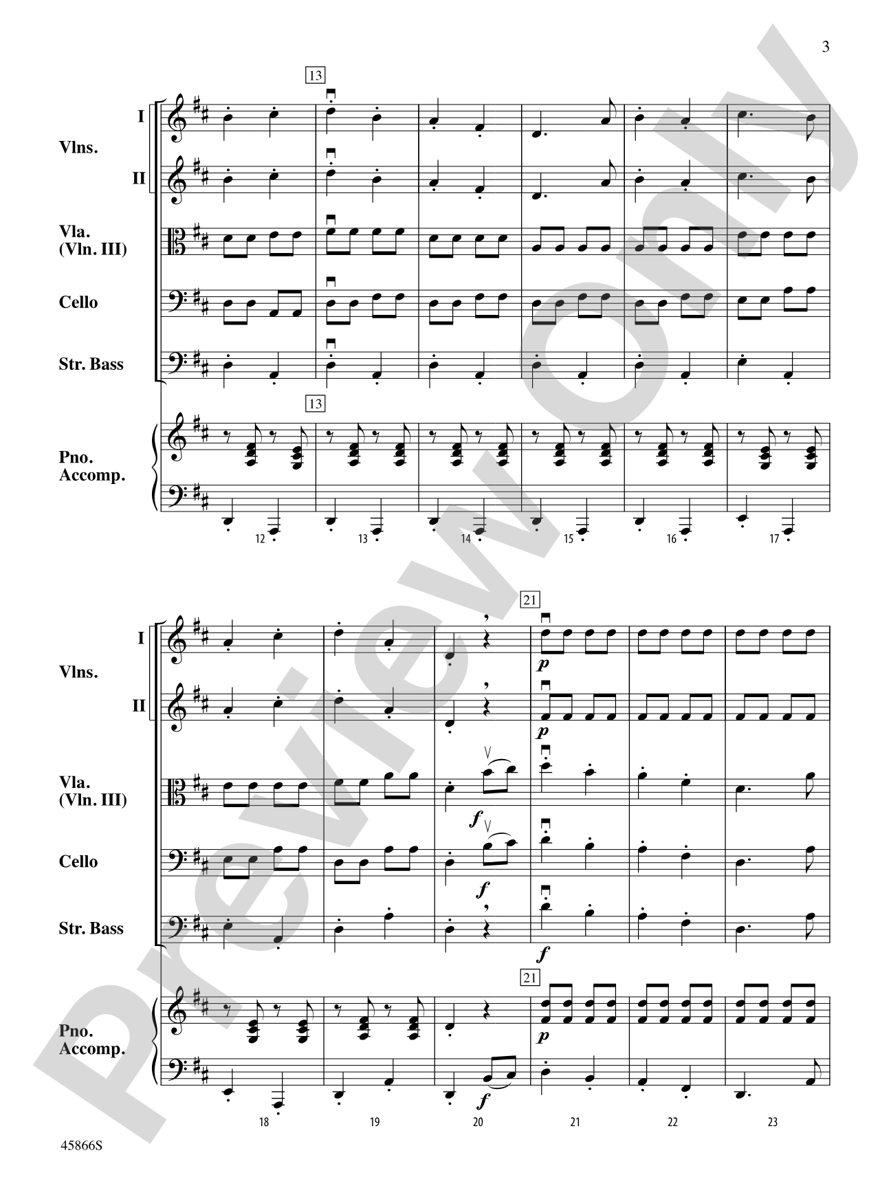 The Polka Dot Polka: String Orchestra Conductor Score & Parts