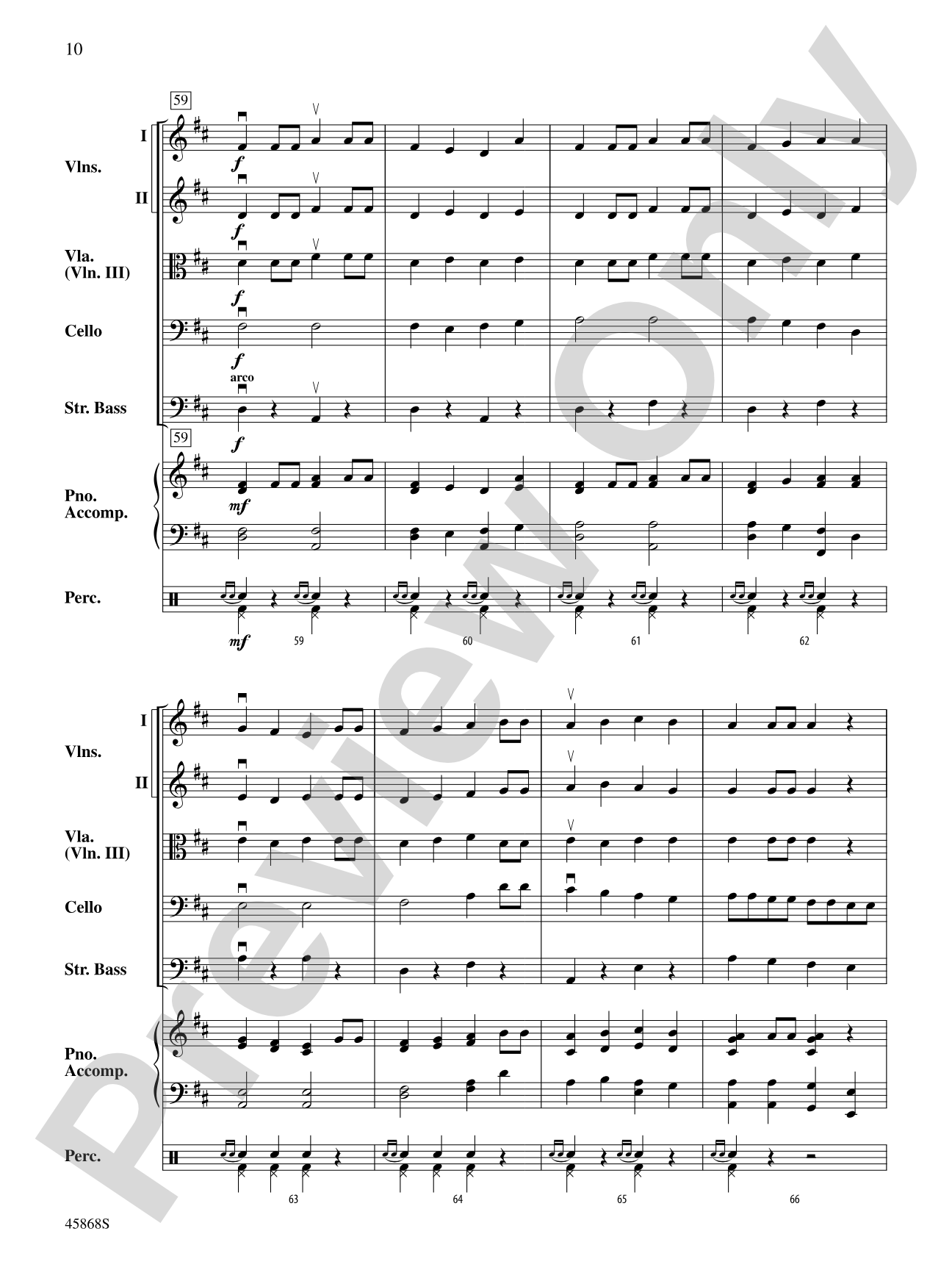 British March: String Orchestra Conductor Score & Parts