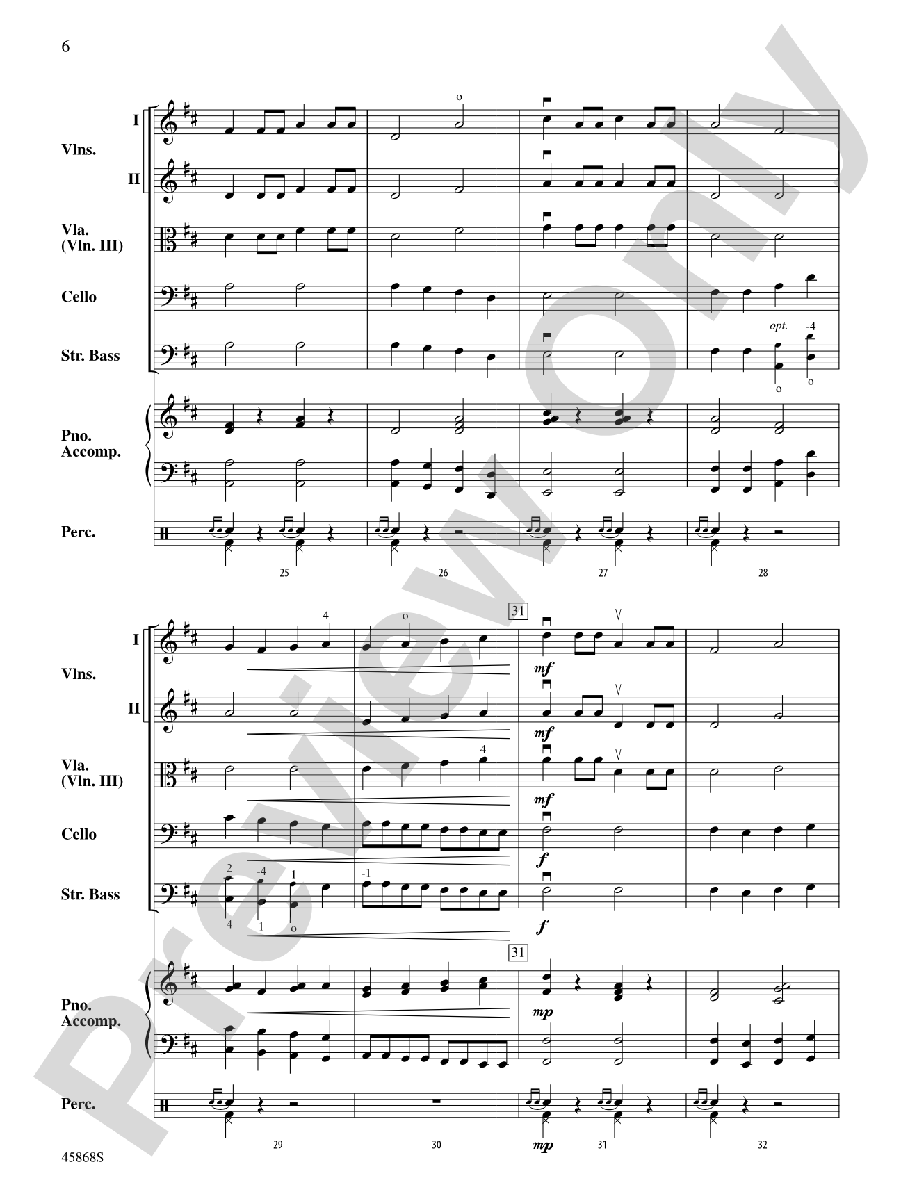 British March: String Orchestra Conductor Score & Parts