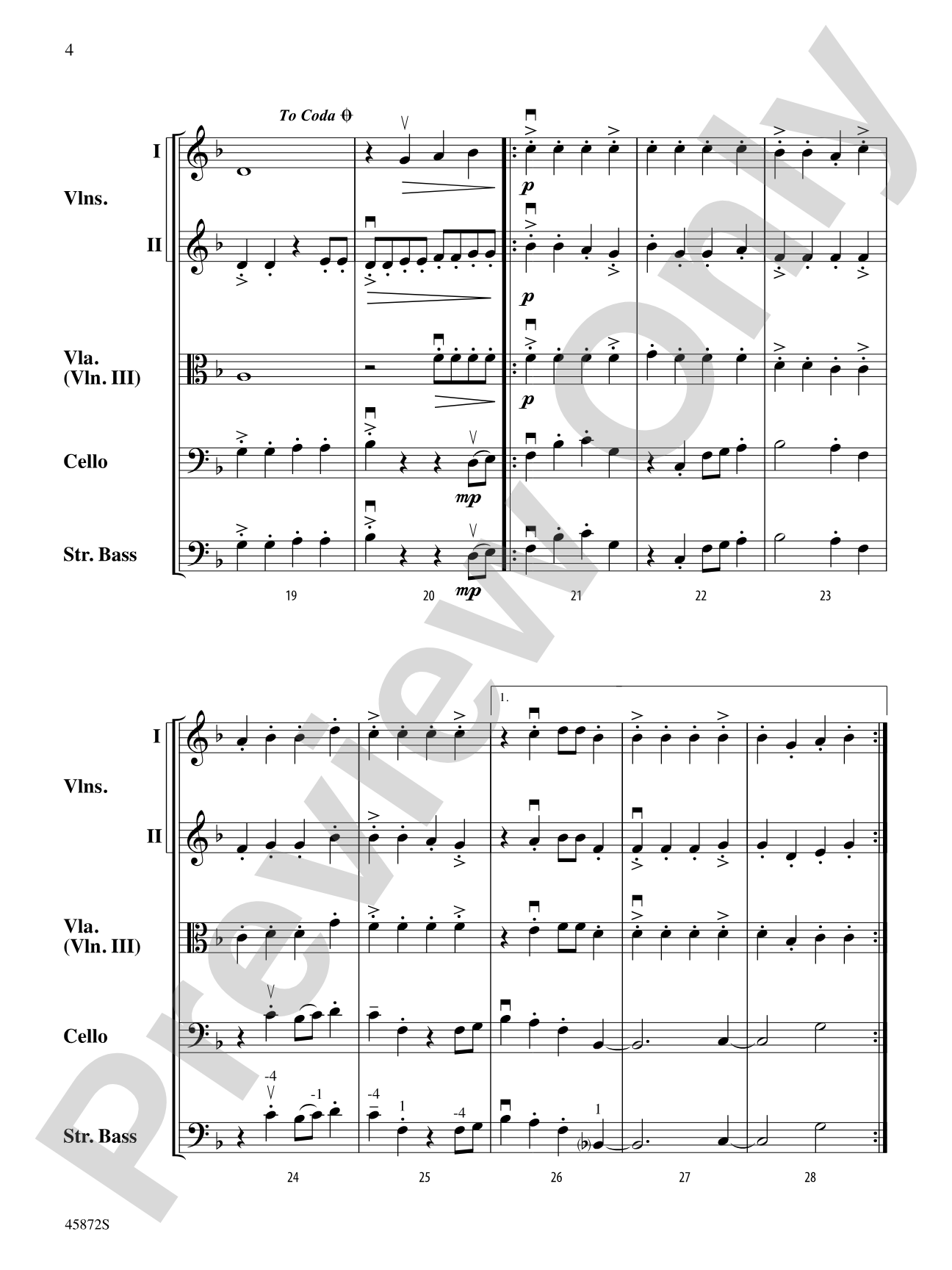 Archaic Voices: String Orchestra Conductor Score & Parts