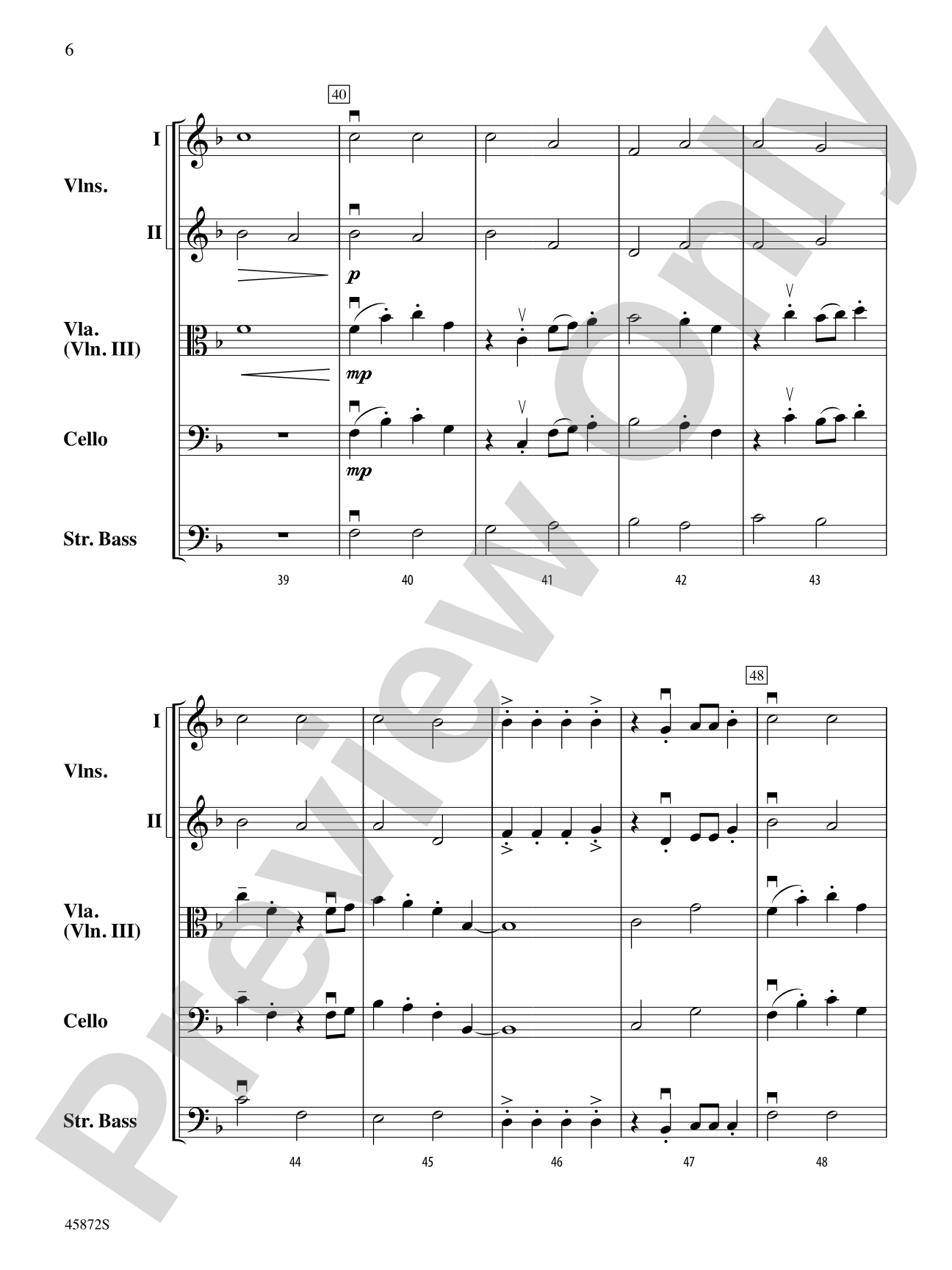 Archaic Voices: String Orchestra Conductor Score & Parts