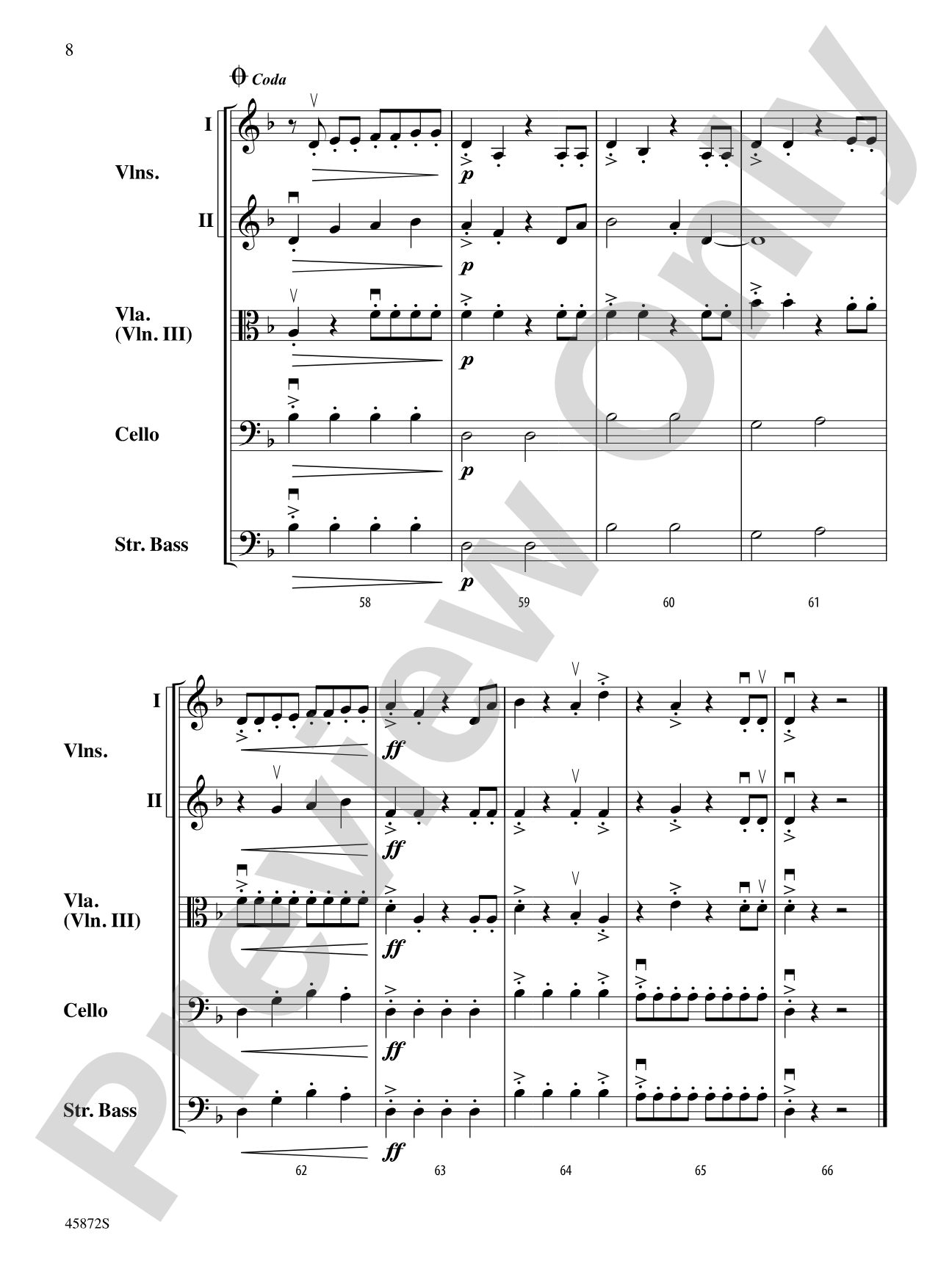 Archaic Voices: String Orchestra Conductor Score & Parts