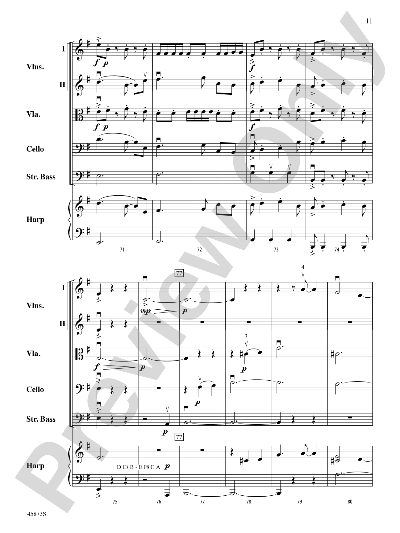Rogue Rider: String Orchestra Conductor Score & Parts