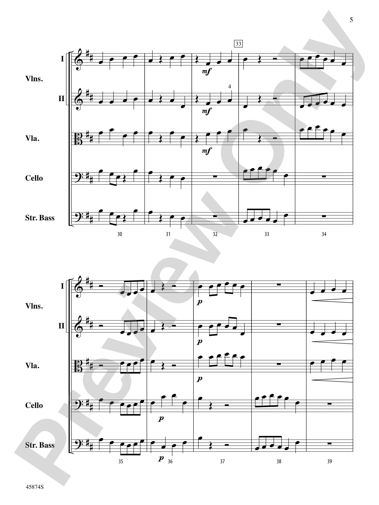Showtime Rag: String Orchestra Conductor Score & Parts