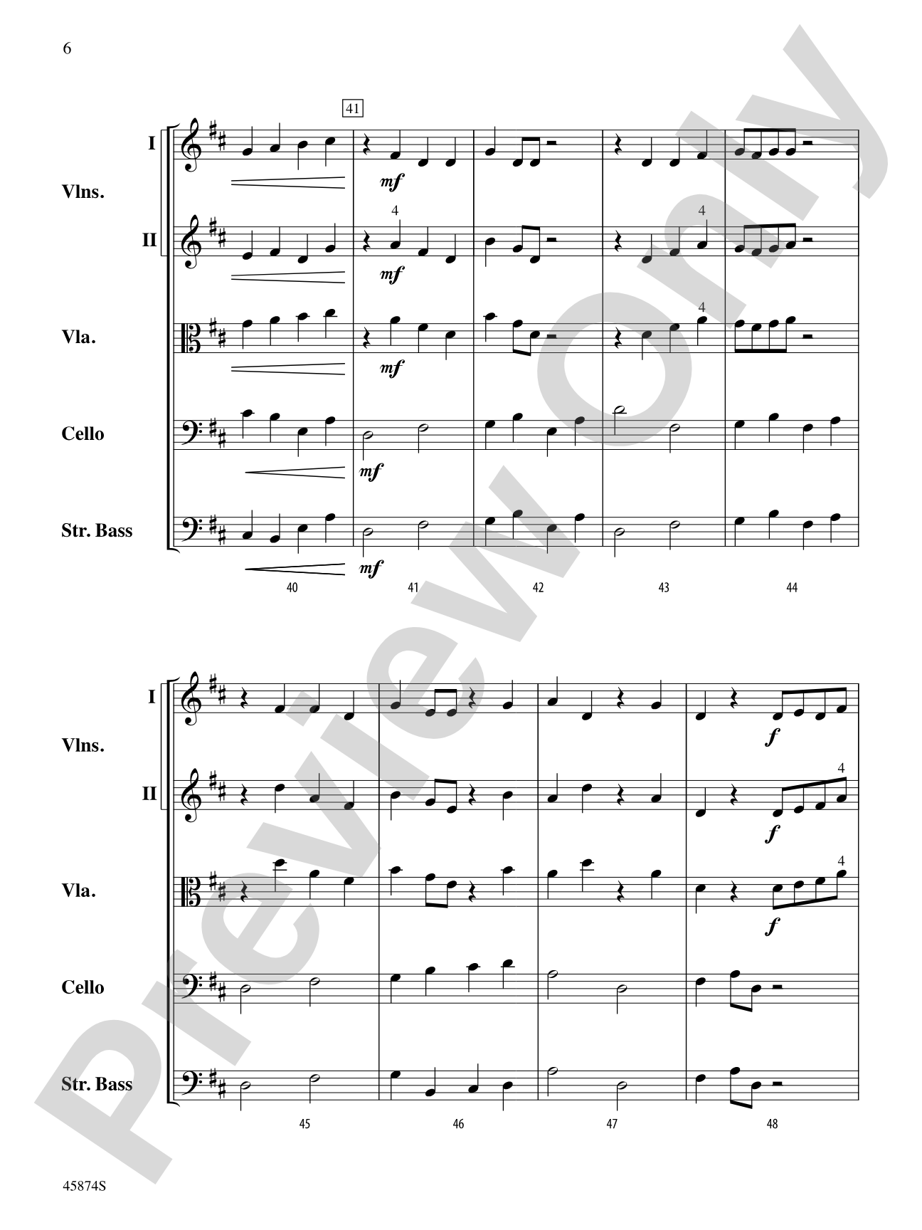 Showtime Rag: String Orchestra Conductor Score & Parts