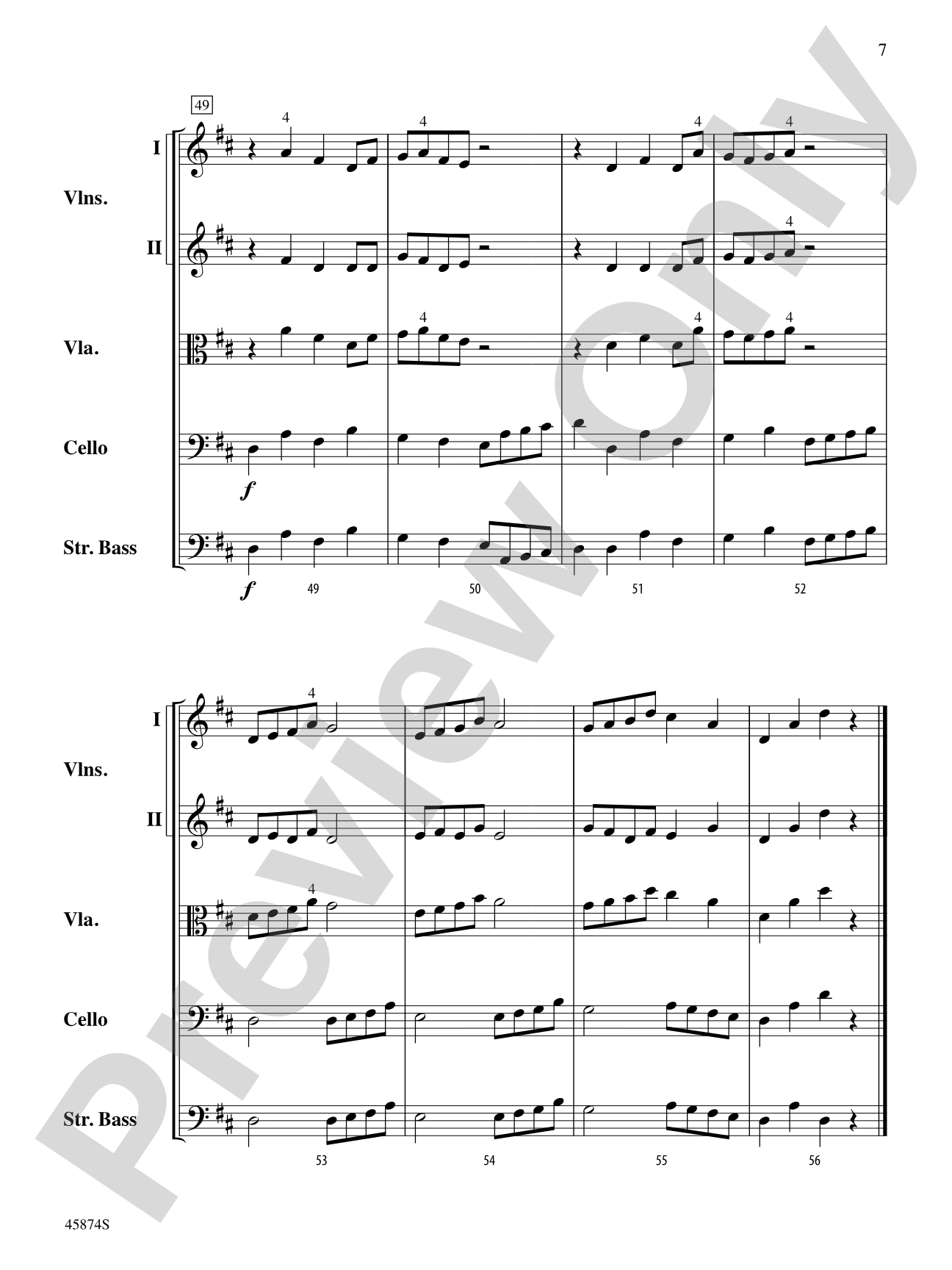Showtime Rag: String Orchestra Conductor Score & Parts